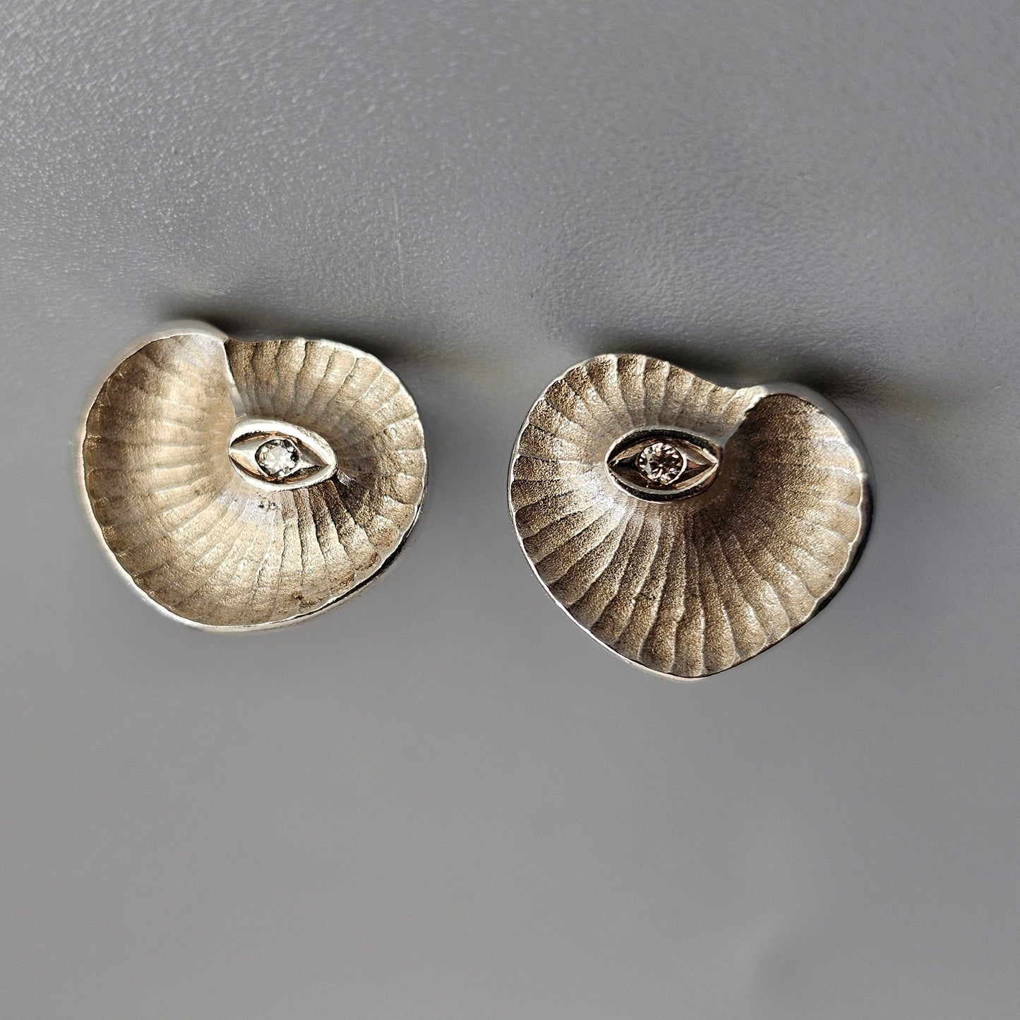 Finnfeelings Heart Stud Sterling Silver Earrings Bernt Högkvist Andante