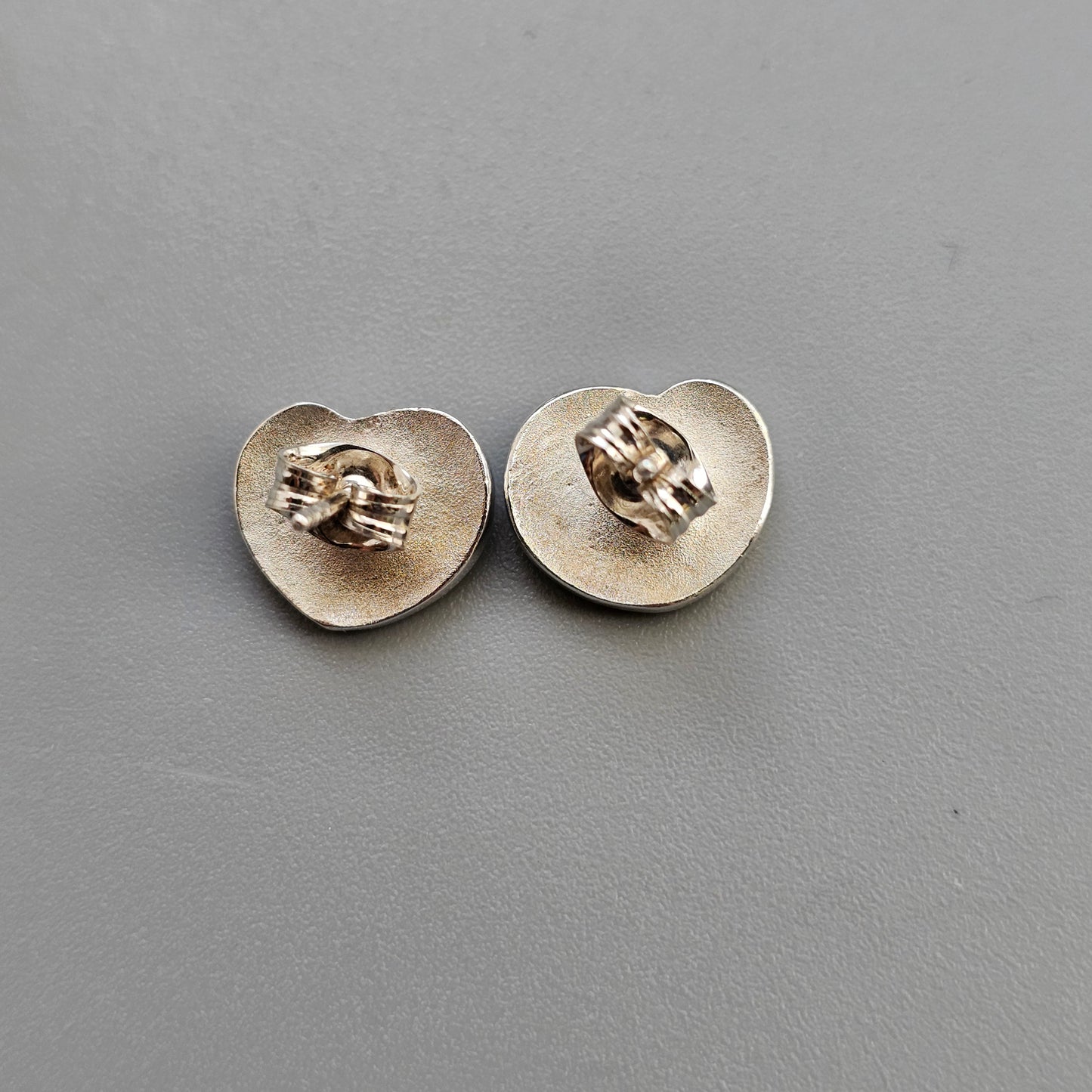 Finnfeelings Heart Stud Sterling Silver Earrings Bernt Högkvist Andante