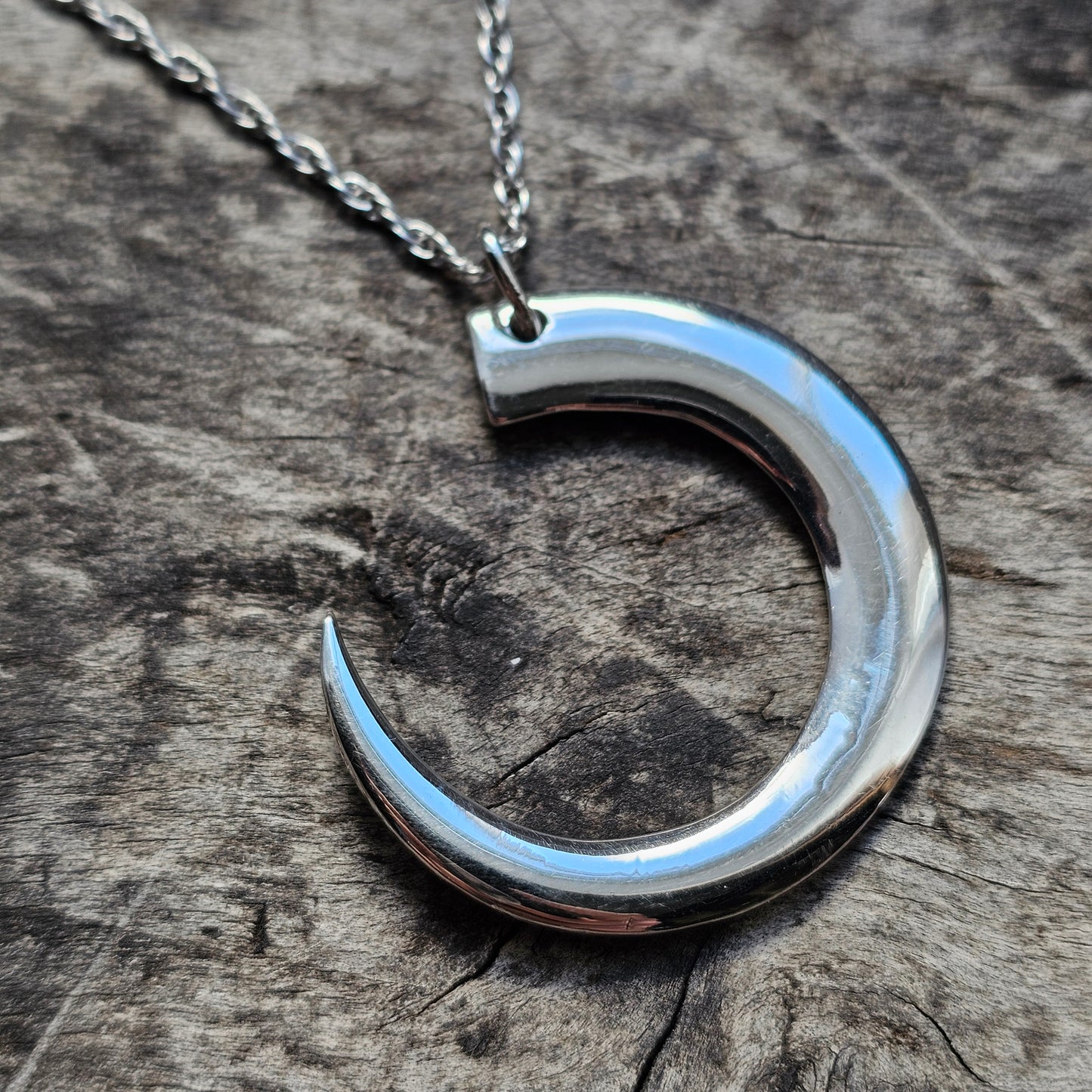 Tapio Wirkkala Finnish Sterling Silver Necklace Pendant - Boars Tooth Villisian Hammas