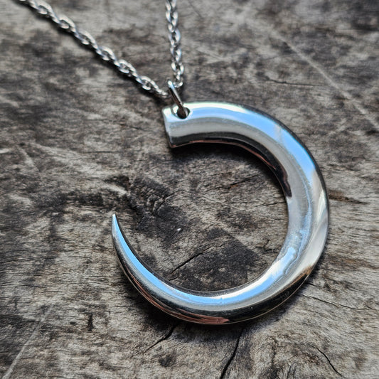 Tapio Wirkkala Finnish Sterling Silver Necklace Pendant - Boars Tooth Villisian Hammas
