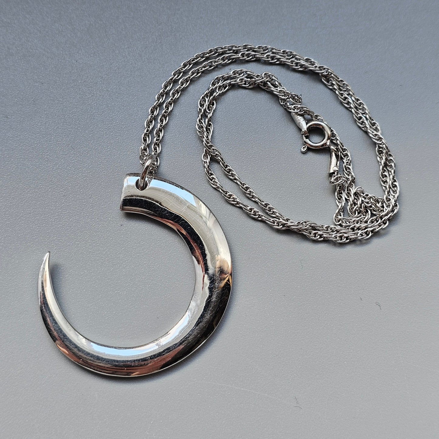 Tapio Wirkkala Finnish Sterling Silver Necklace Pendant - Boars Tooth Villisian Hammas