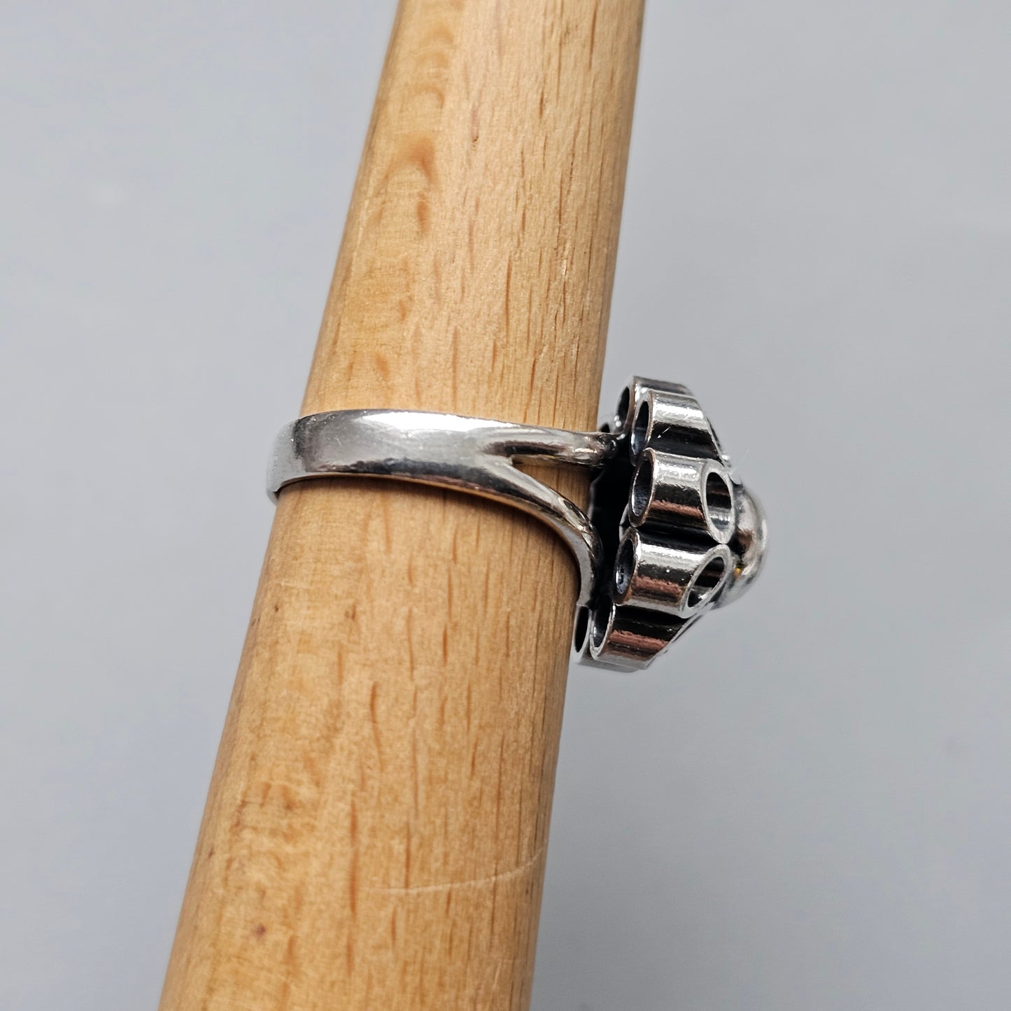 1960s Finnish Modernist Sterling Silver Ring by Erik Granit & Co - UK Ring Size J 1/2 -  US Ring Size 5