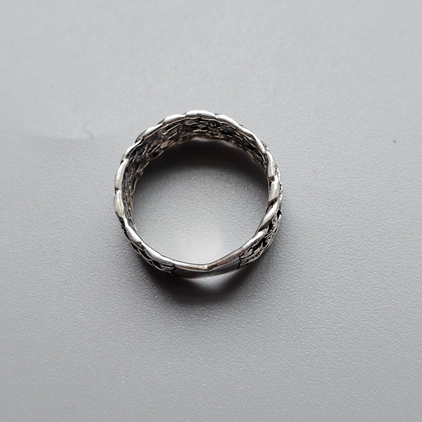 Vintage Sterling Silver Woven Ring
