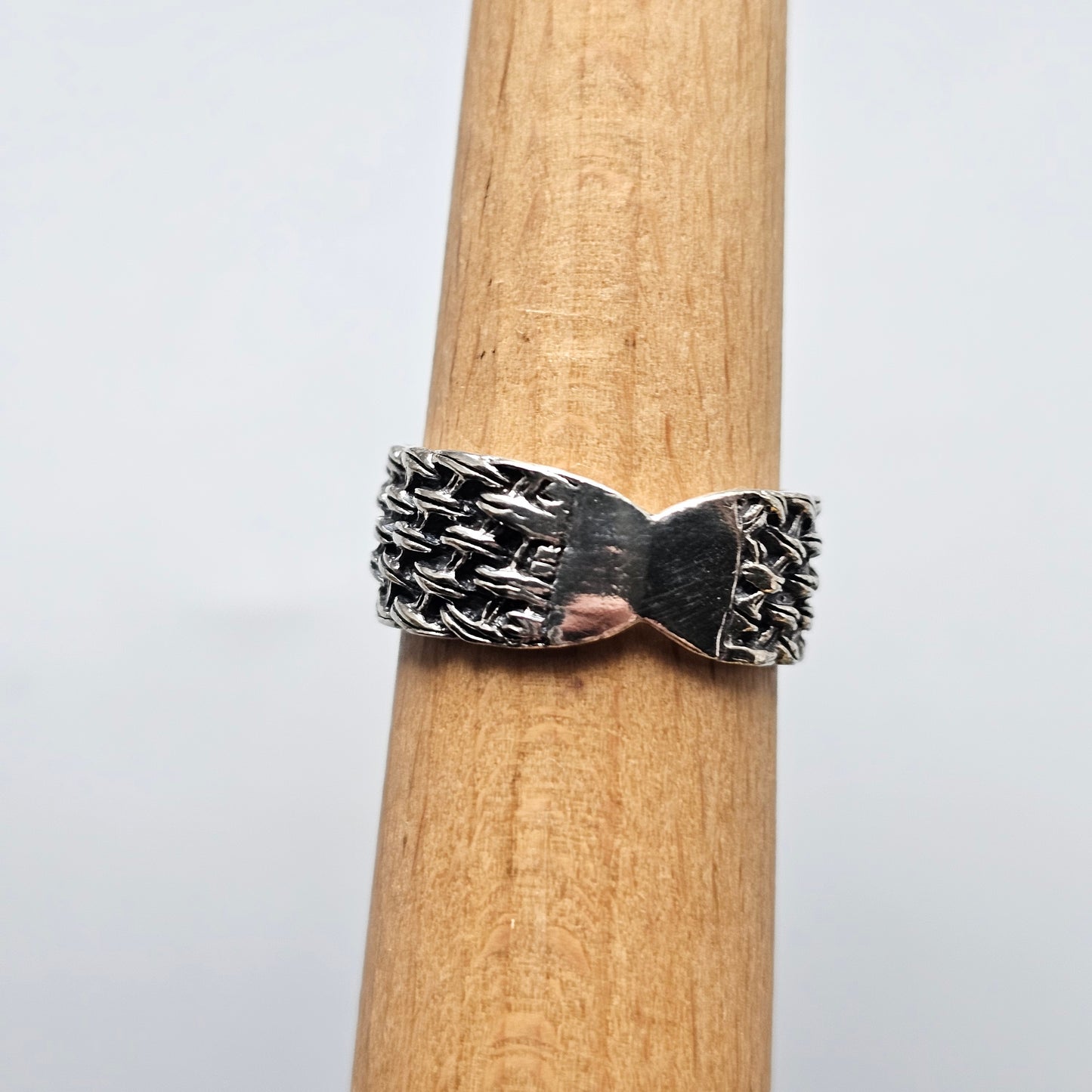 Vintage Sterling Silver Woven Ring