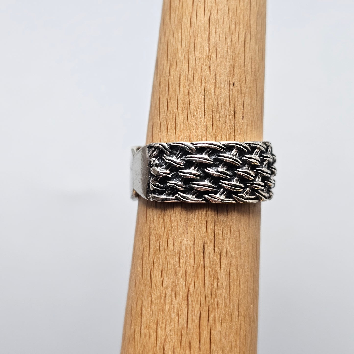 Vintage Sterling Silver Woven Ring