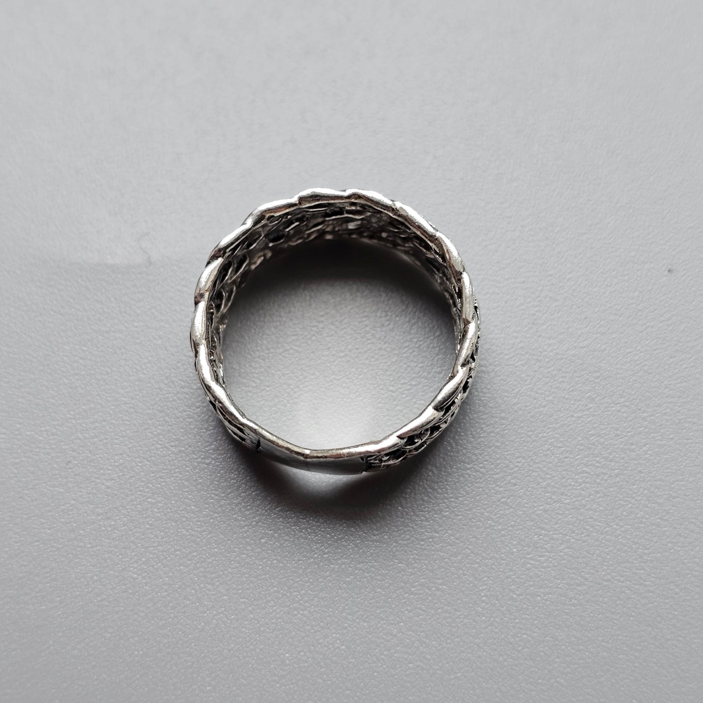Vintage Sterling Silver Woven Ring
