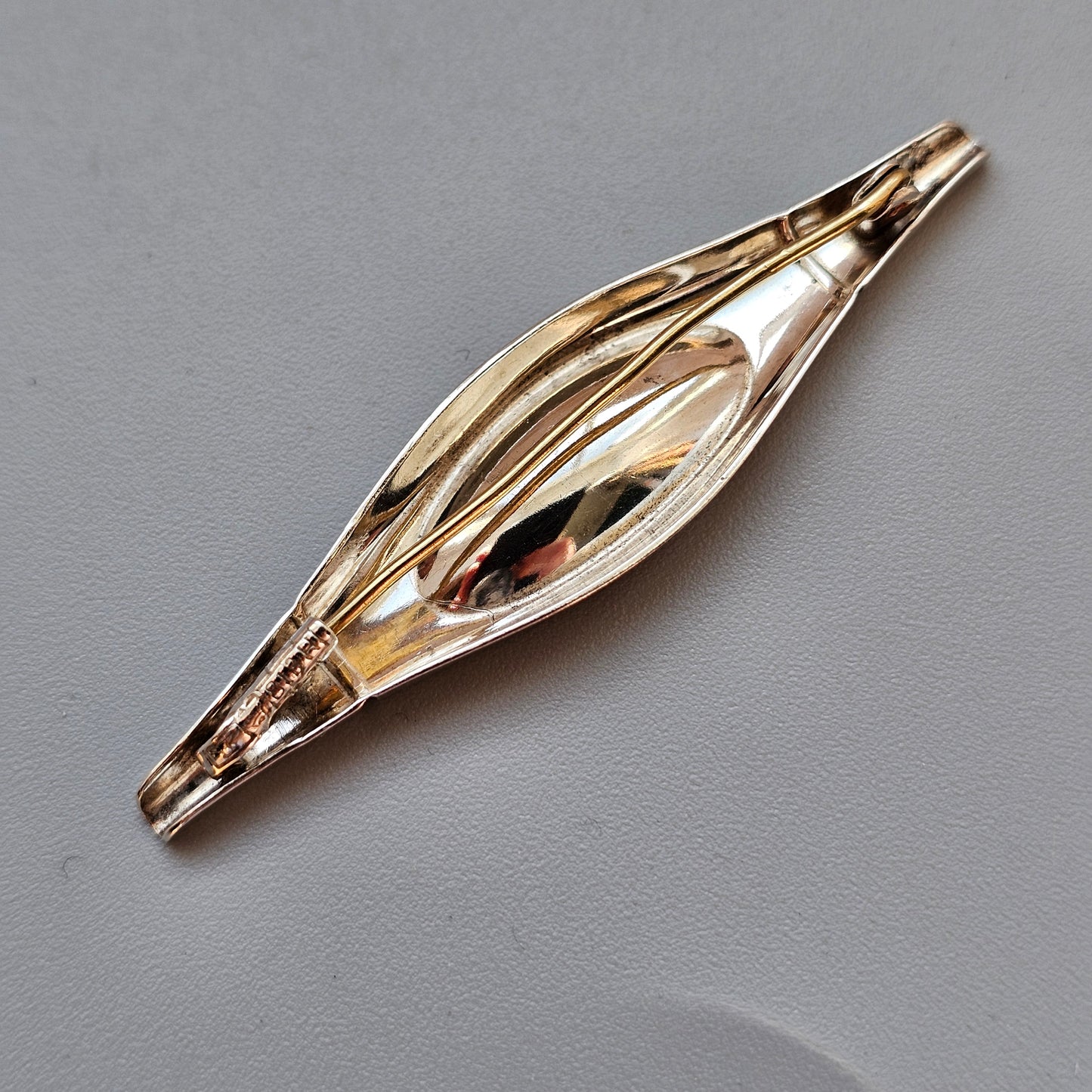 1960s Finnish Modernist Silver Brooch by Elis Kauppi & Kupittaan Kulta