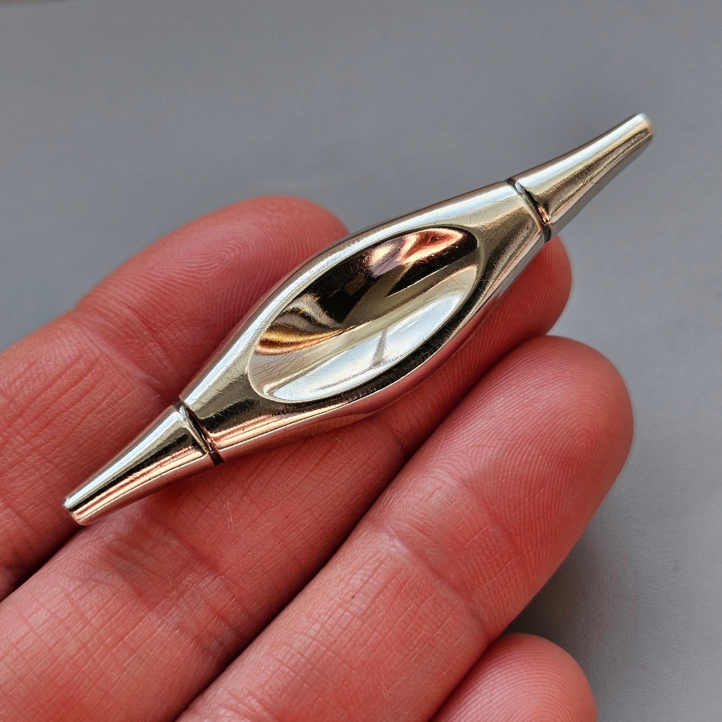 1960s Finnish Modernist Silver Brooch by Elis Kauppi & Kupittaan Kulta