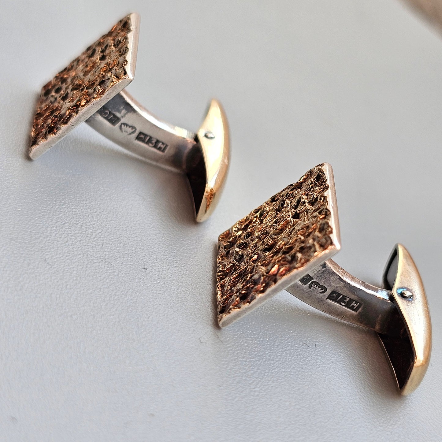 Modernist 1960s Finnish Silver Cufflinks 1967