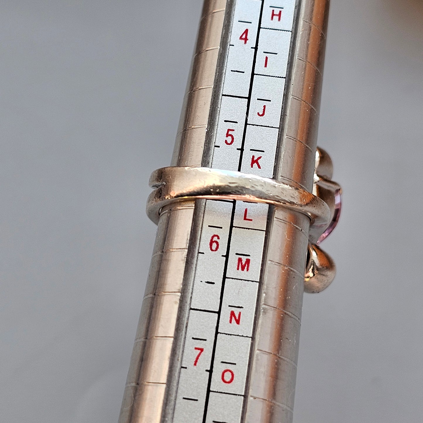 Contemporary Sterling Silver Ring & Cubic Zirconia Ring - UK Ring Size K 1/2 - US Ring Size 5.5