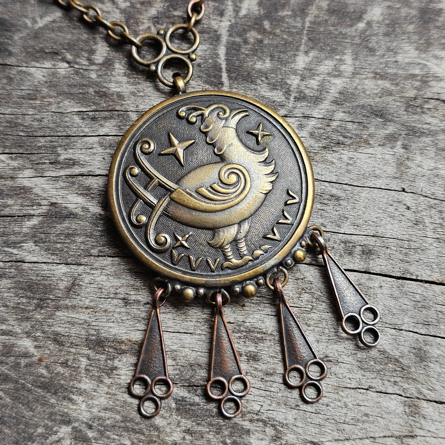 Vintage Art Deco Era Finnish ATO-Koru Fairytale Bird Necklace 1930s 1940s Design Satulintu