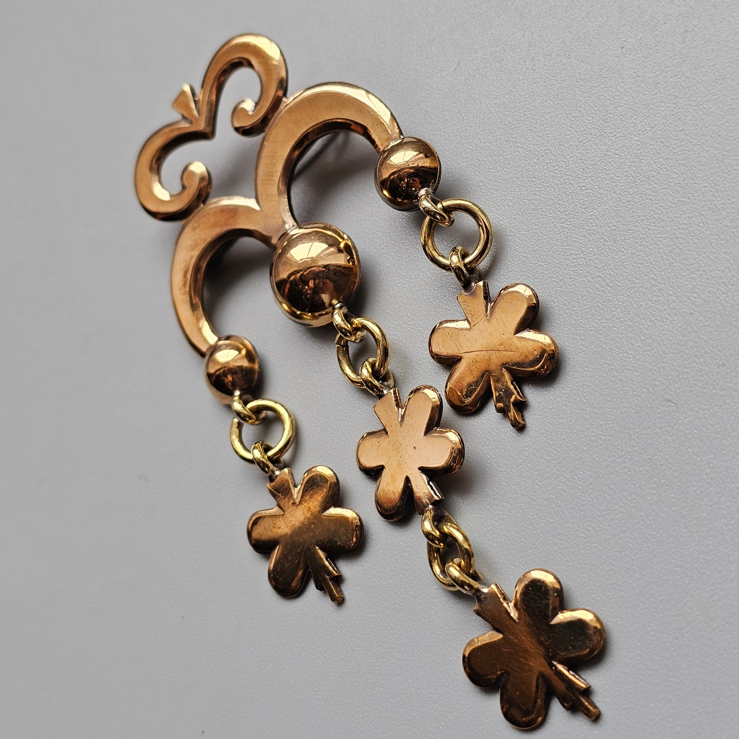 Kalevala Koru 'Gingerbread' Luhalahti Bronze Brooch Vintage 1970s Finland