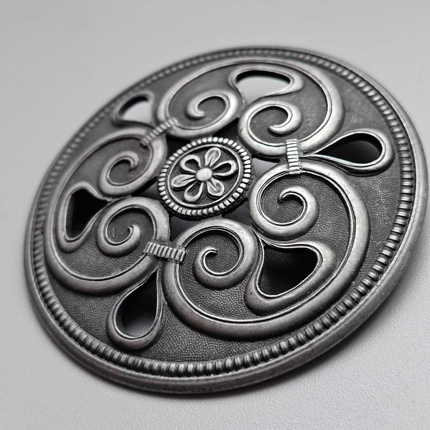 Large Vintage Art Deco Era Finnish ATO-Koru 'Heli' Brooch 1930s 1940s Design