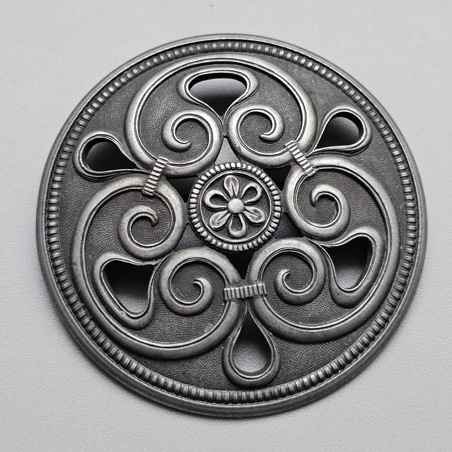 Large Vintage Art Deco Era Finnish ATO-Koru 'Heli' Brooch 1930s 1940s Design
