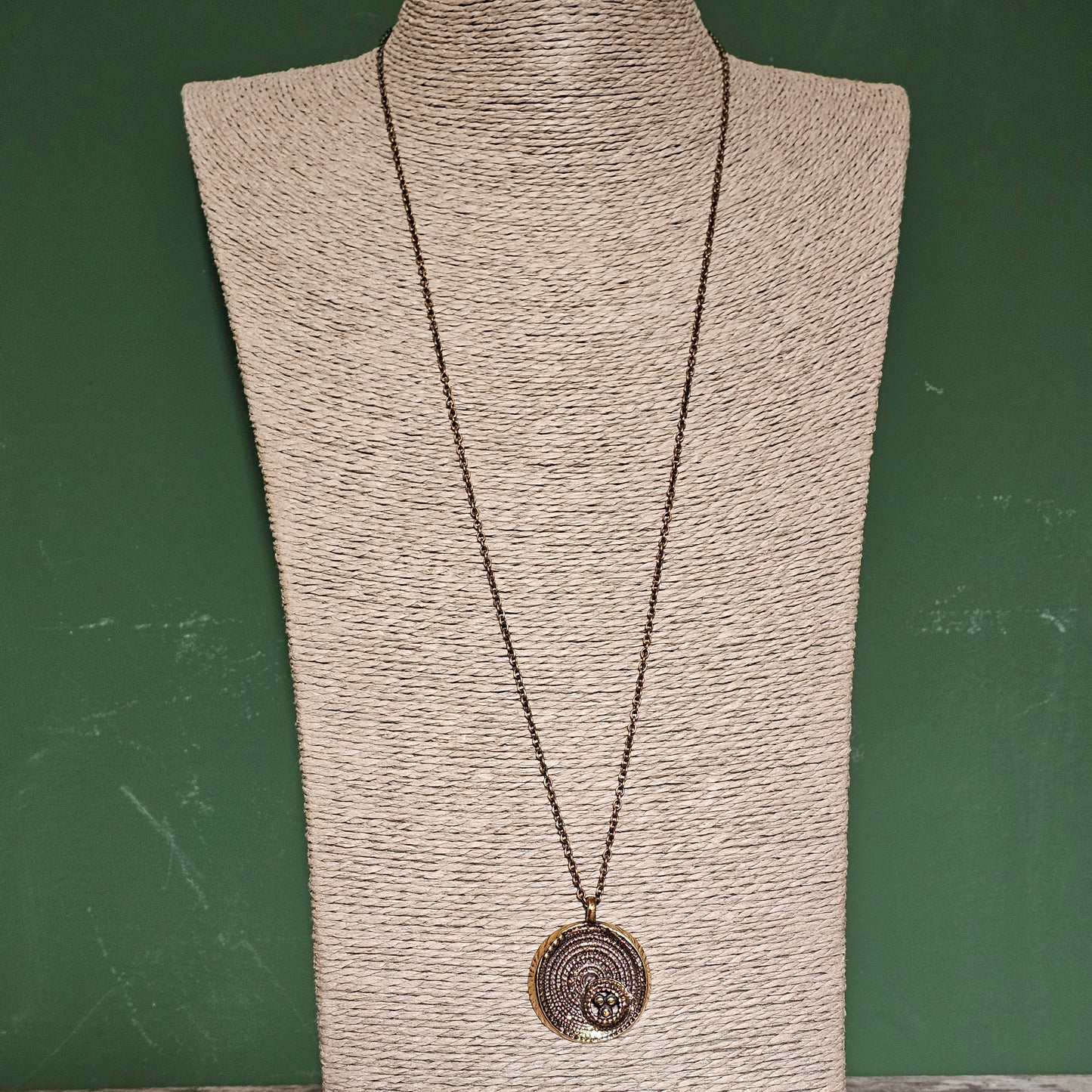 Jorma Laine Chic Bronze Necklace 1970s Modernist Design