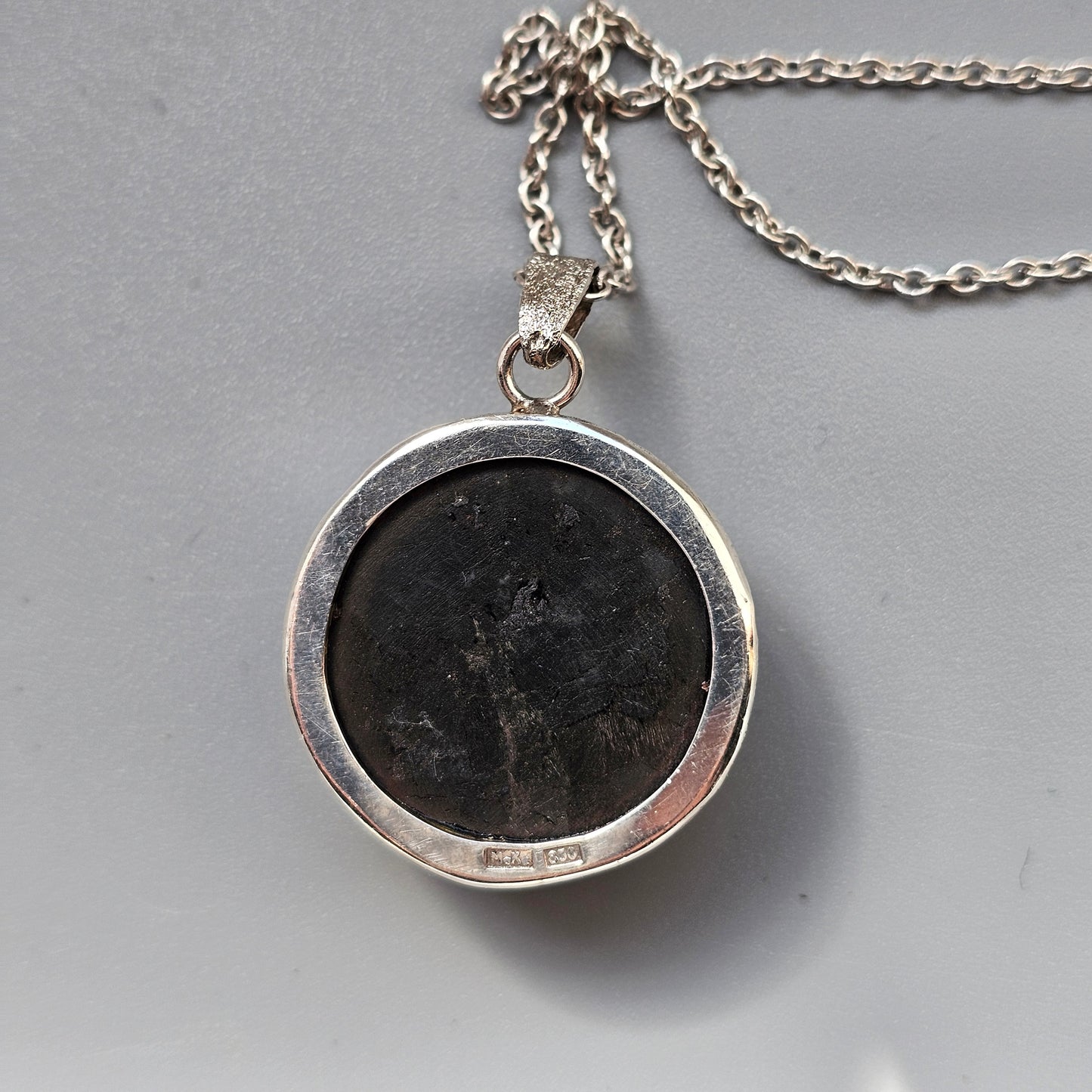 Vintage Modernist Style Finnish Silver & Spectrolite Necklace by Reijo Kettunen