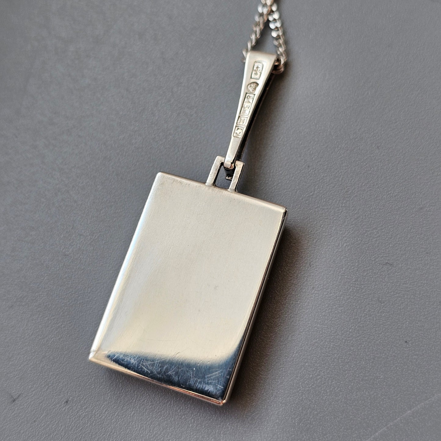 Modernist 1960s Silver & Spectrolite Necklace by Turun Hopea 1964