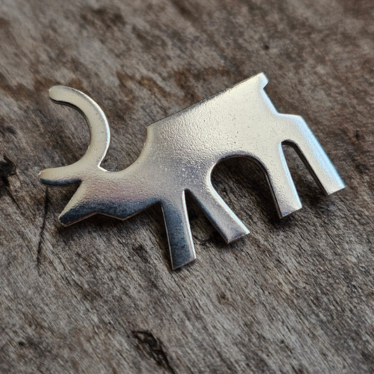 Vintage Sterling Silver Aarikka Reindeer Poro Brooch