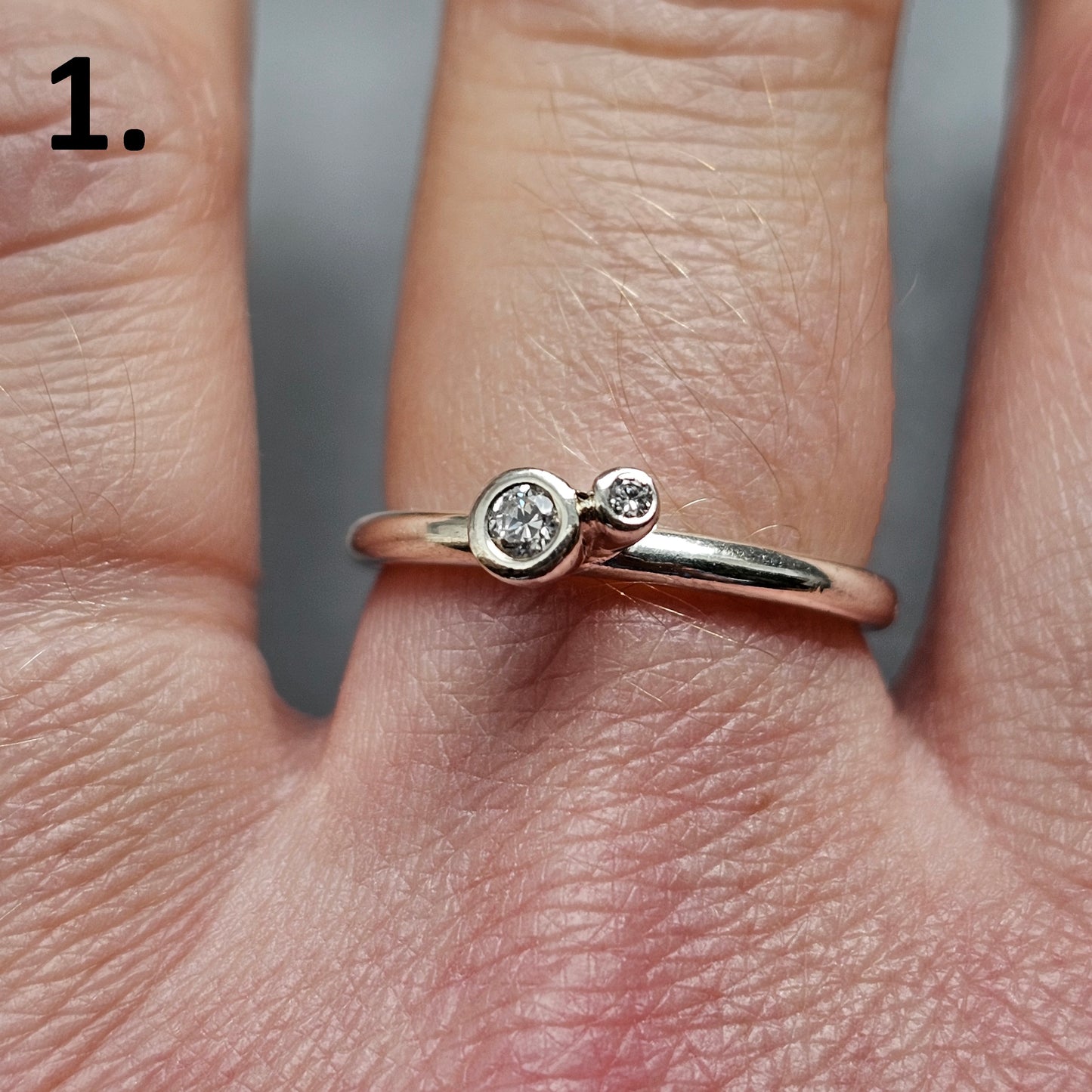 Hans Henrik Nygaard Spinning Danish 925 Sterling Silver Stacking Ring Choose Design
