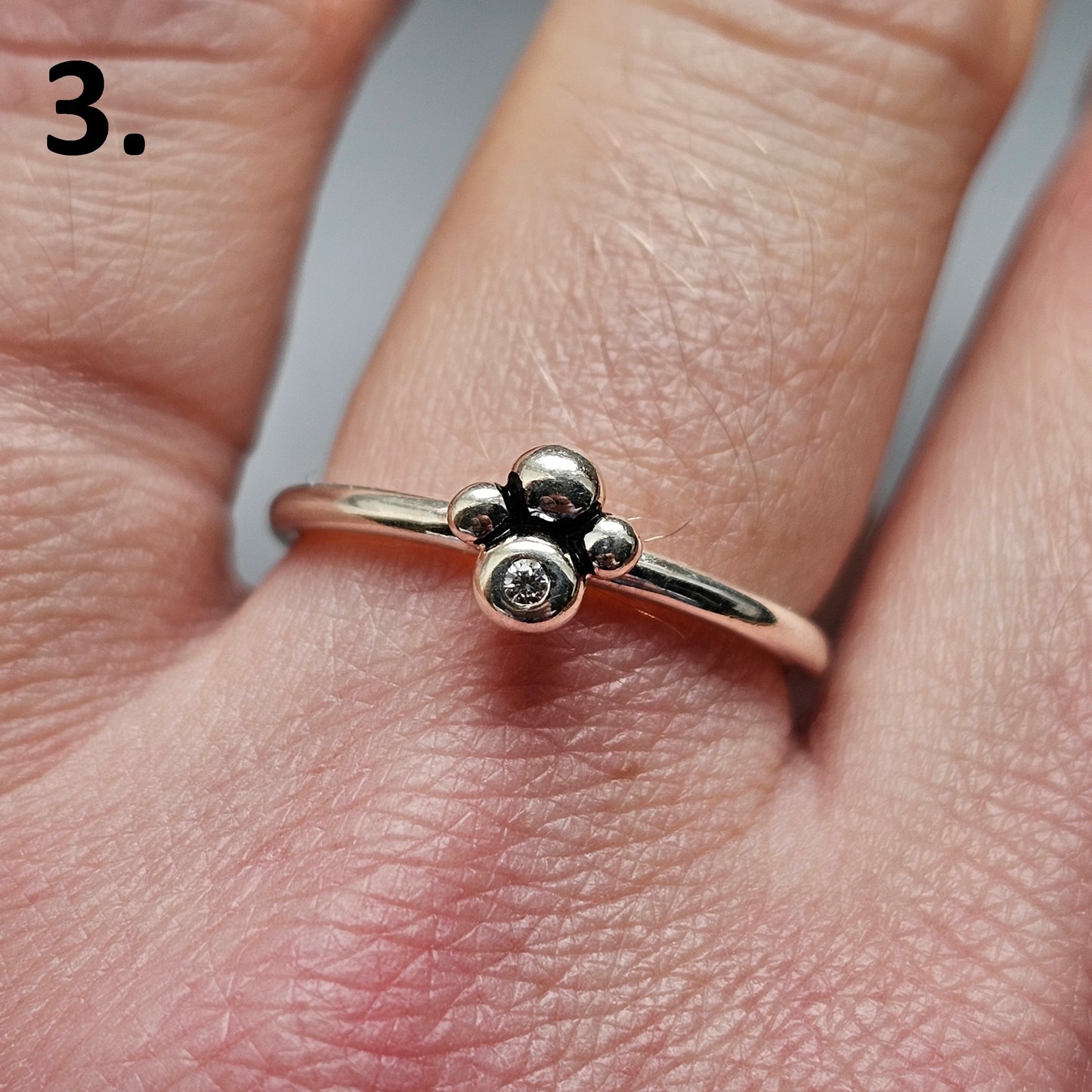 Hans Henrik Nygaard Spinning Danish 925 Sterling Silver Stacking Ring Choose Design