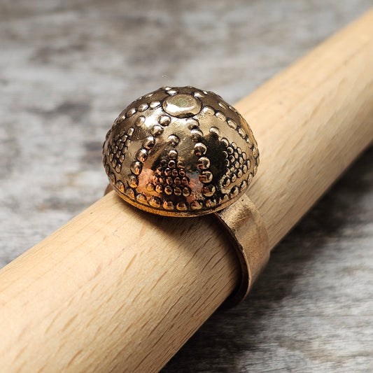 Vintage Kalevala Koru Halikko Bronze Filigree Ring 12th Century Style
