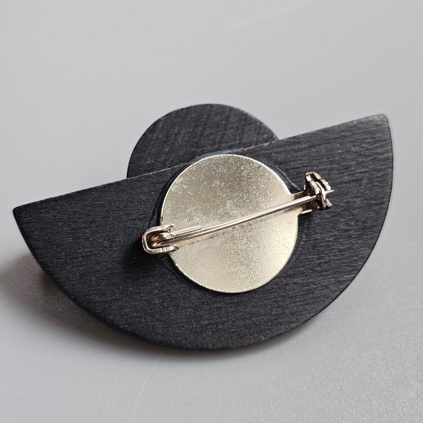 Vintage Aarikka Finland Black Wooden Brooch – LADY Modernist Scandinavian Design