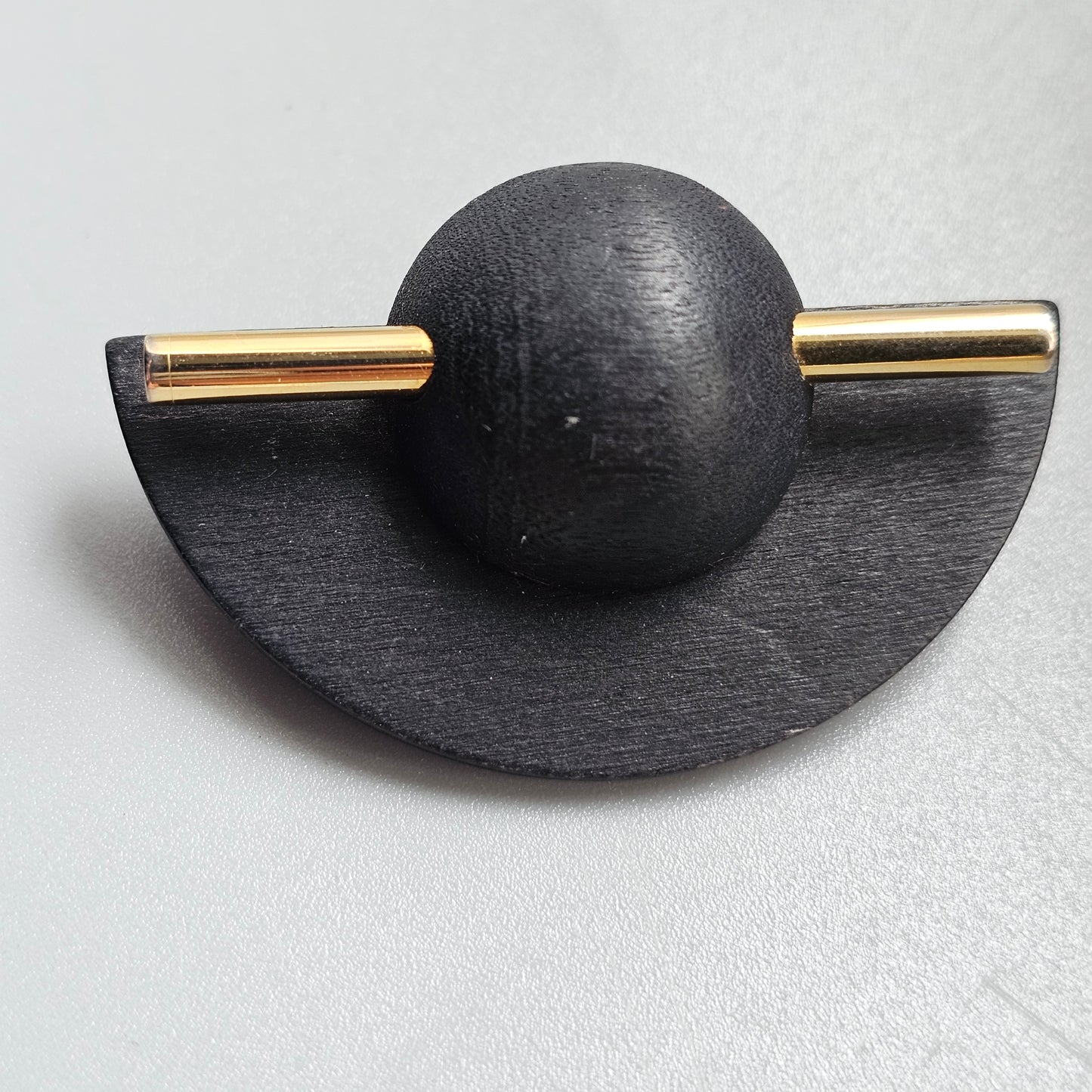 Vintage Aarikka Finland Black Wooden Brooch – LADY Modernist Scandinavian Design