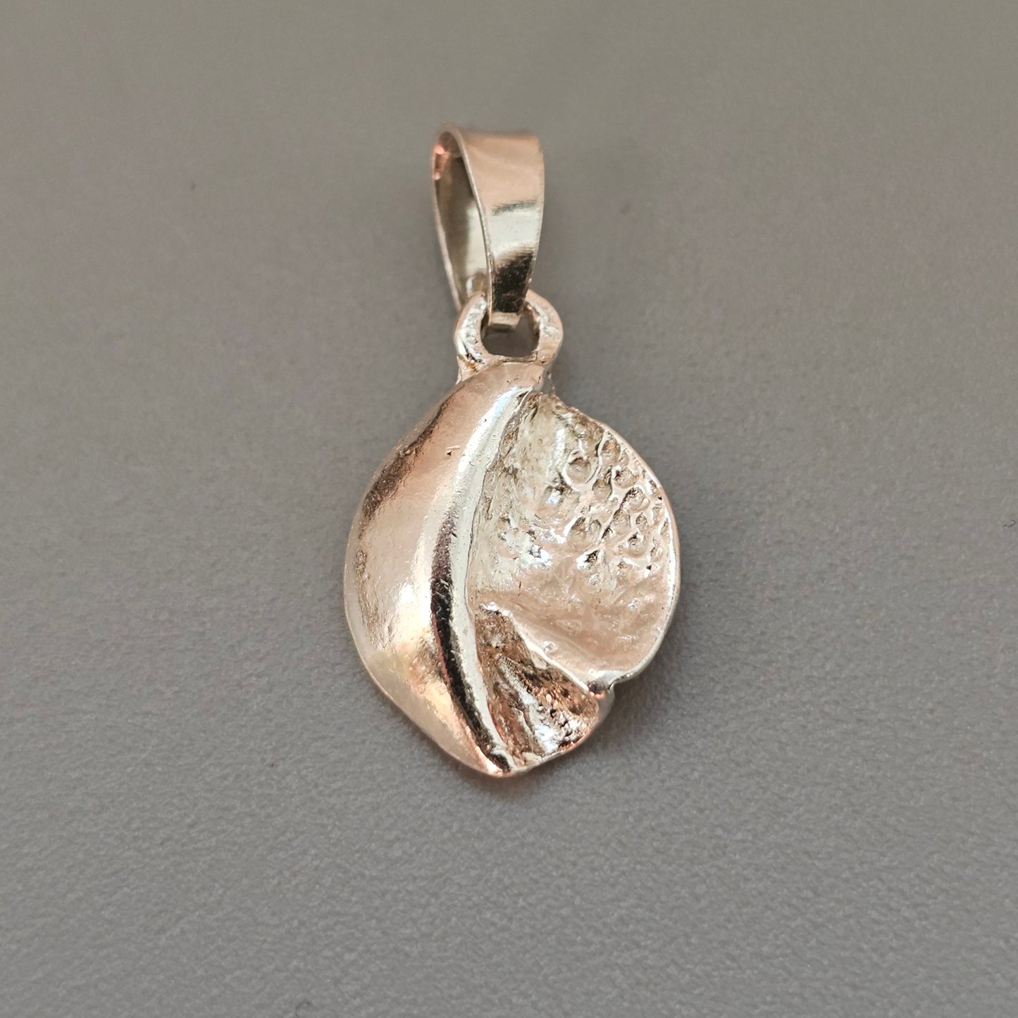 Small Vintage Sterling Silver Modernist Necklace Pendant