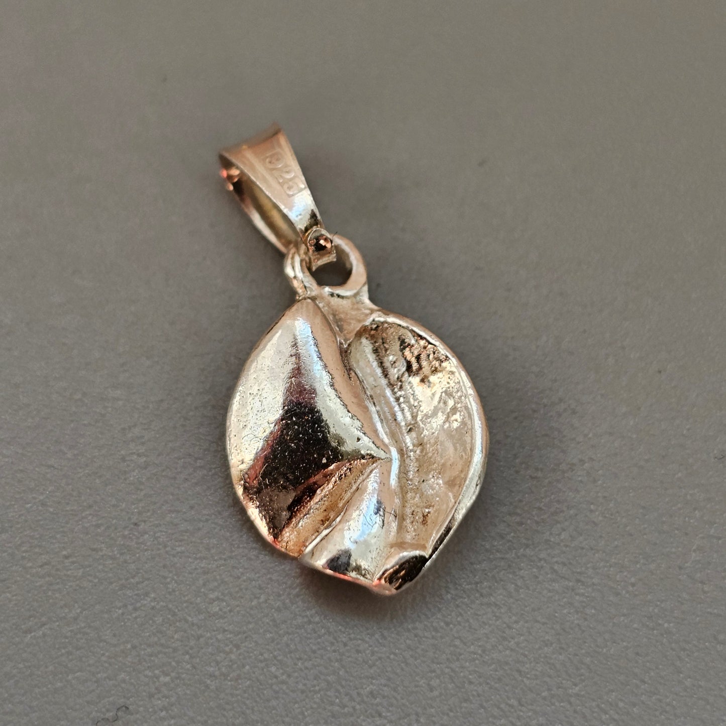 Small Vintage Sterling Silver Modernist Necklace Pendant
