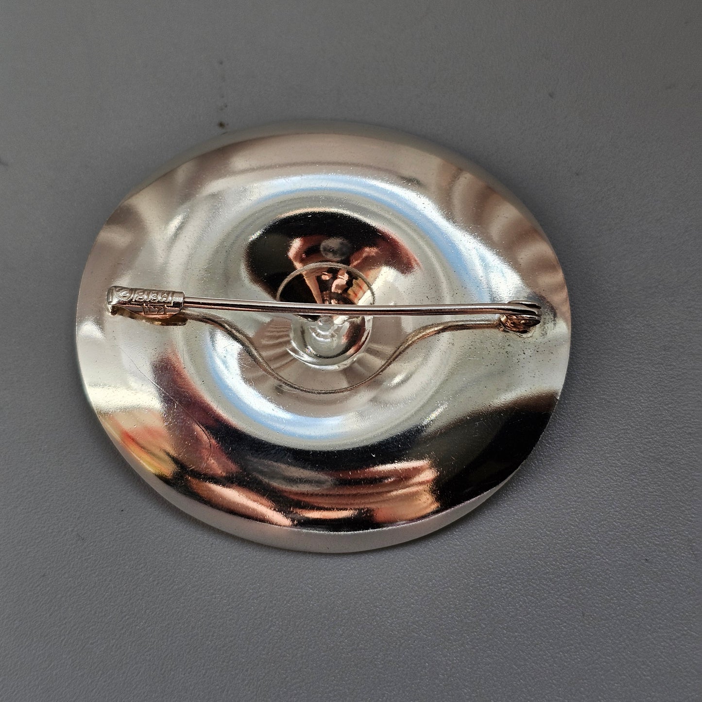Vintage 1960s Elis Kauppi Kupittaan Kulta Silver Modernist Brooch Finland 1962