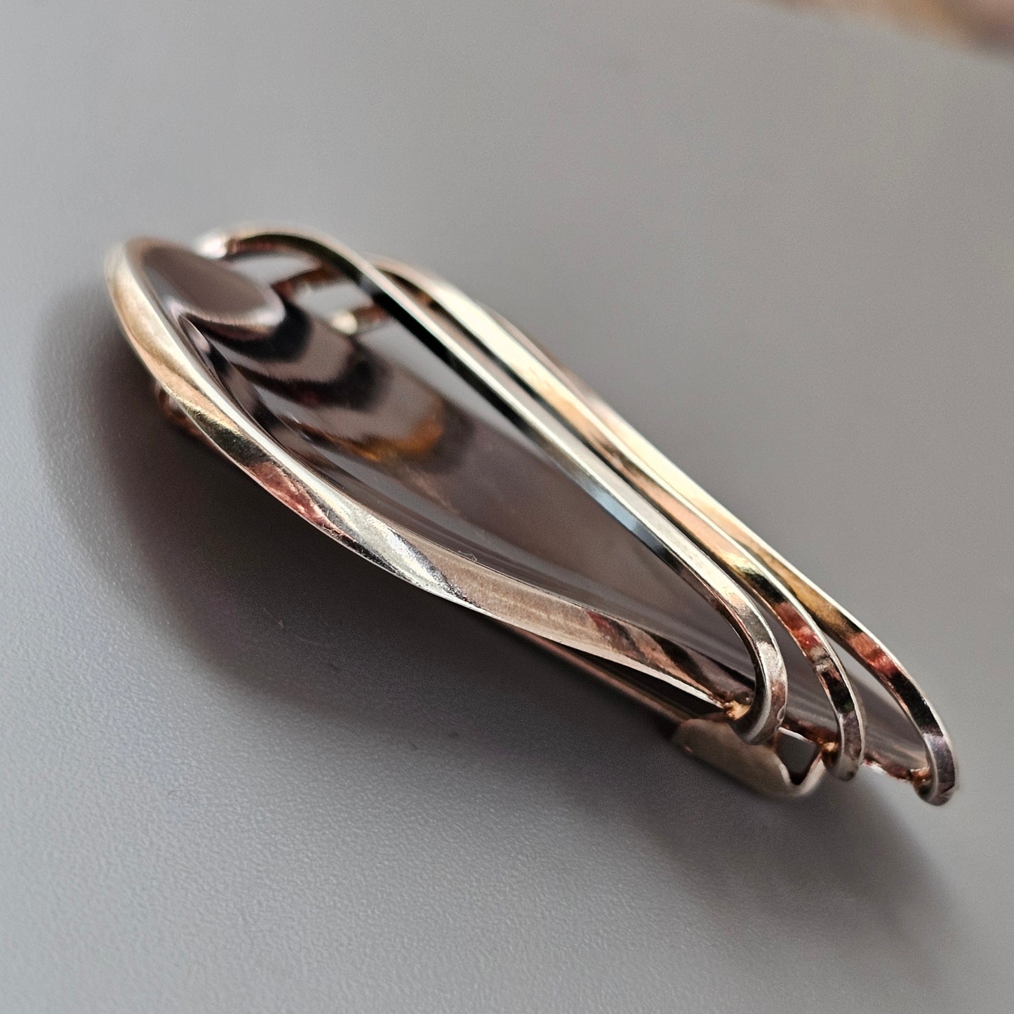 1950s Finnish Modernist Silver Brooch Erik Granit & Co 1960 MCM