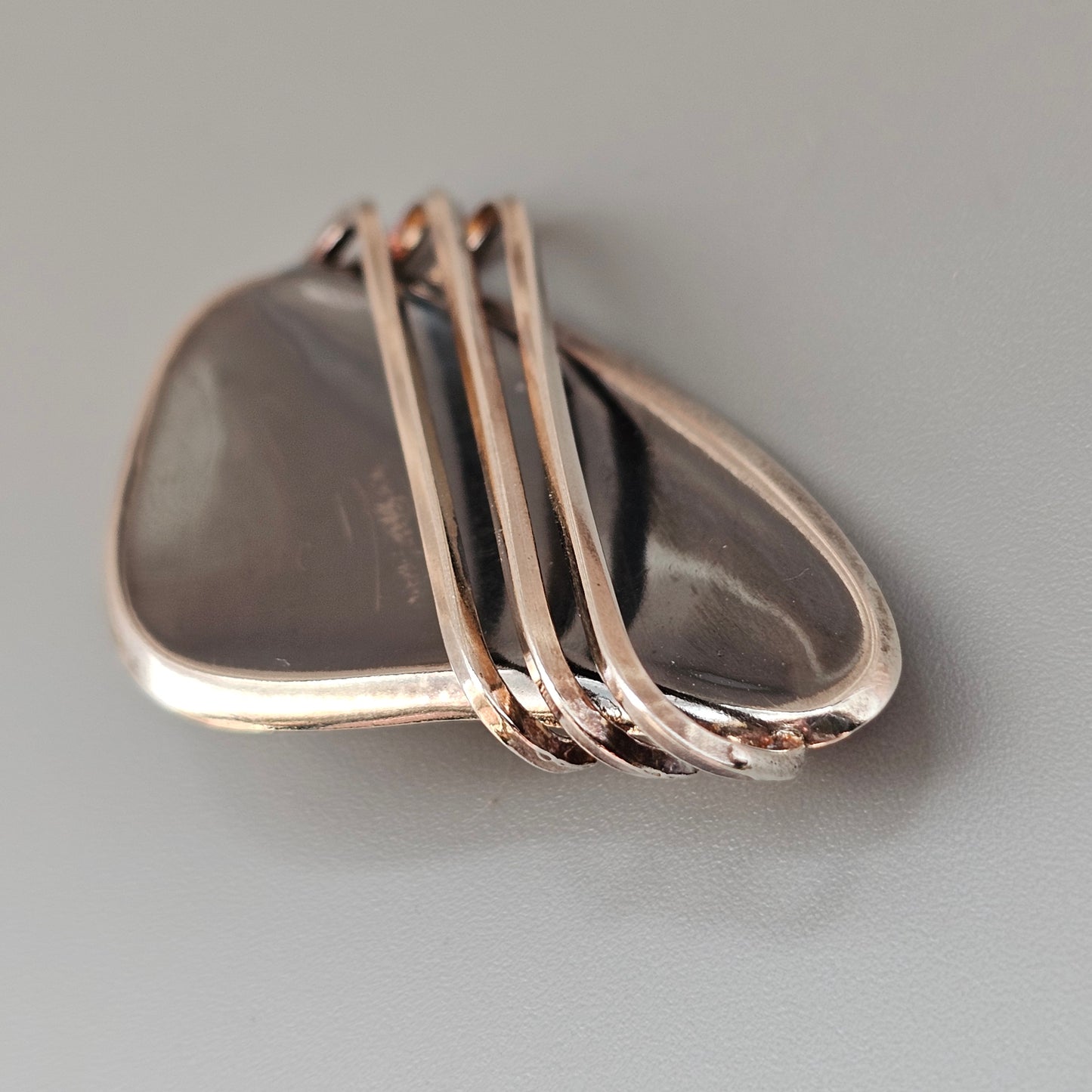 1950s Finnish Modernist Silver Brooch Erik Granit & Co 1960 MCM