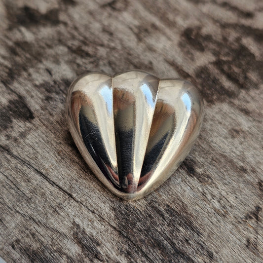 Vintage Ristomatti Ratia UTR Faith Hope Love Finnish Sterling Silver Brooch