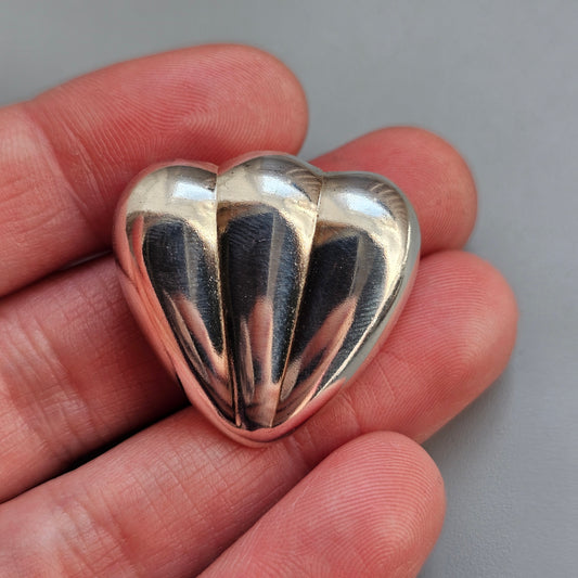 Vintage Ristomatti Ratia UTR Faith Hope Love Finnish Sterling Silver Brooch