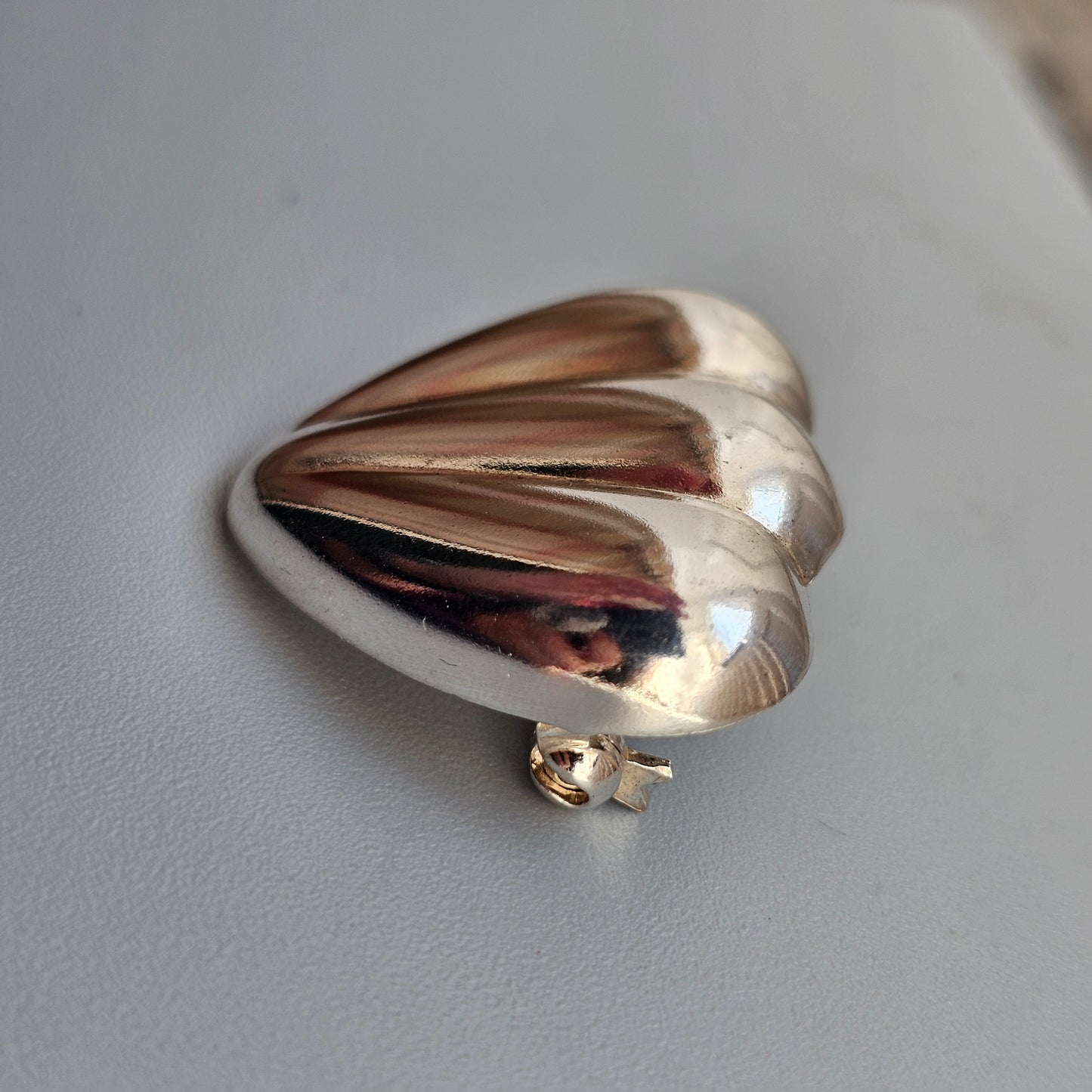 Vintage Ristomatti Ratia UTR Faith Hope Love Finnish Sterling Silver Brooch
