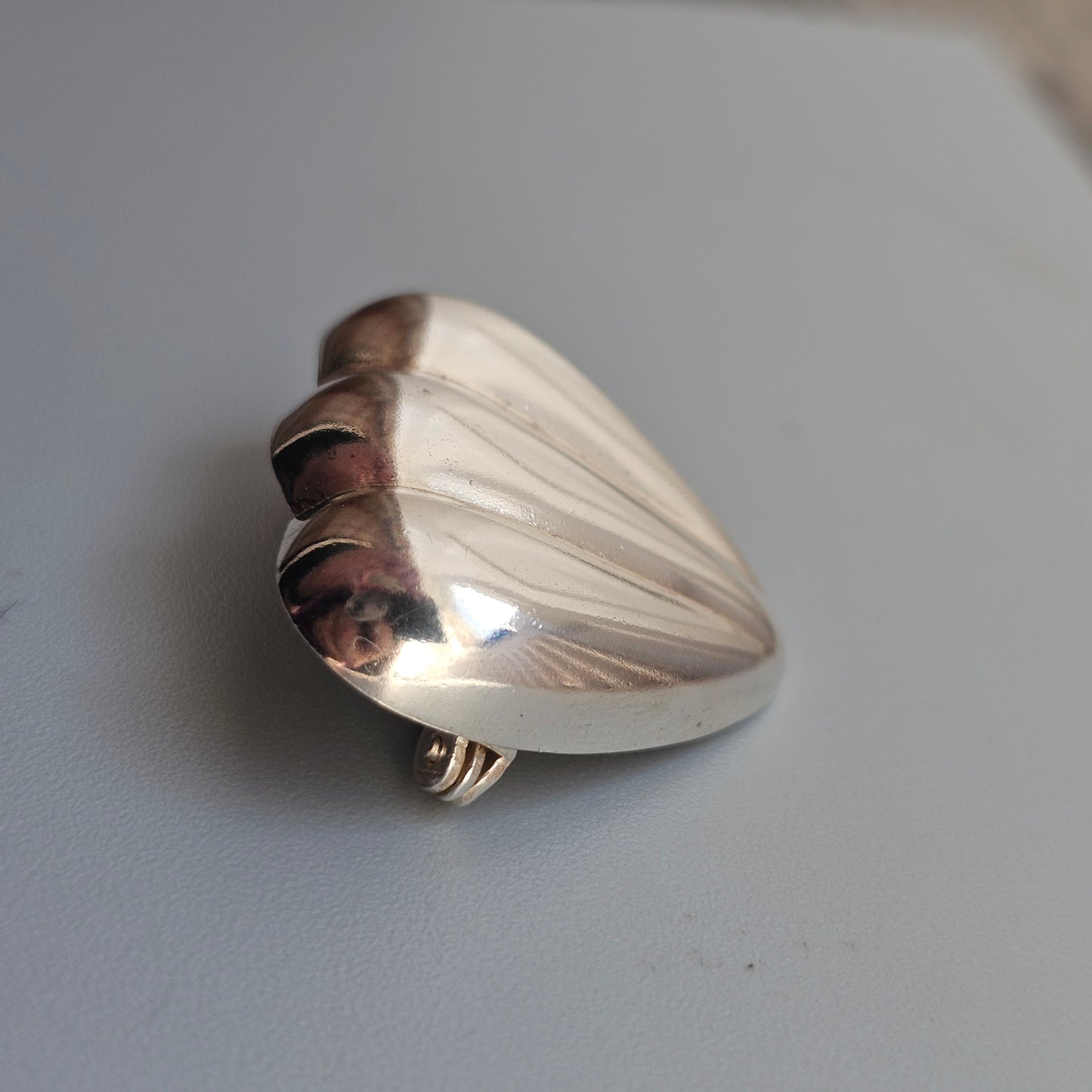 Vintage Ristomatti Ratia UTR Faith Hope Love Finnish Sterling Silver Brooch