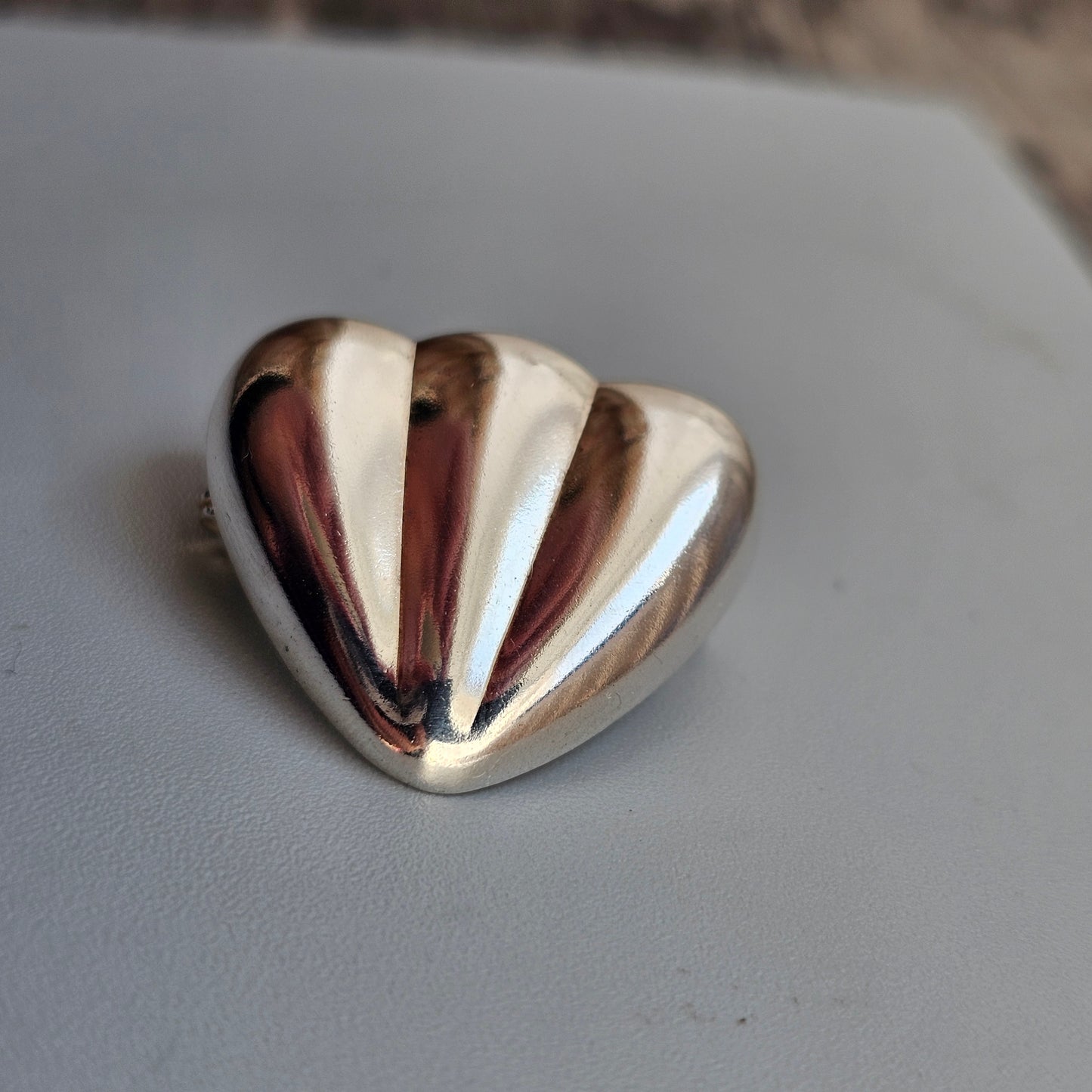 Vintage Ristomatti Ratia UTR Faith Hope Love Finnish Sterling Silver Brooch