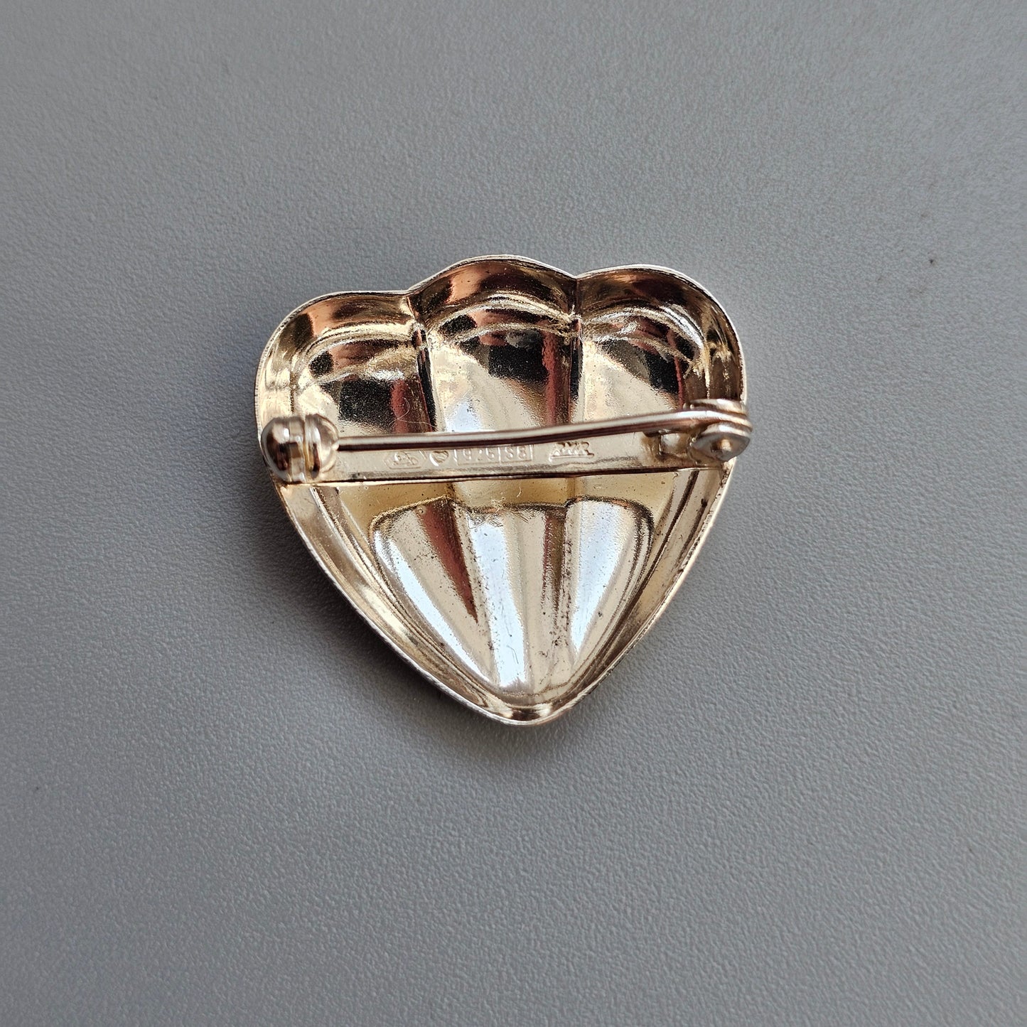 Vintage Ristomatti Ratia UTR Faith Hope Love Finnish Sterling Silver Brooch