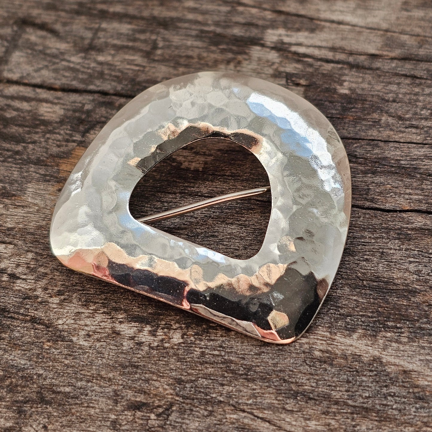 Vintage 1995 Ann-Mari Norman Finnish Sterling Silver Modernist Brooch