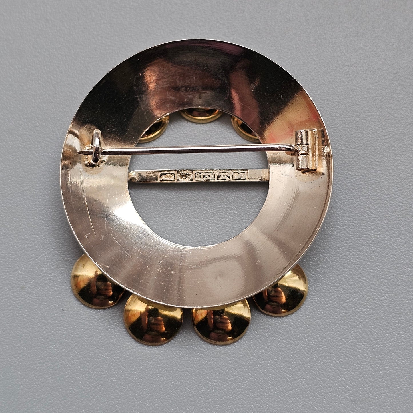 Vintage 1960s Silver Finnish Solju Risku Brooch by Auran Kultaseppa 1968