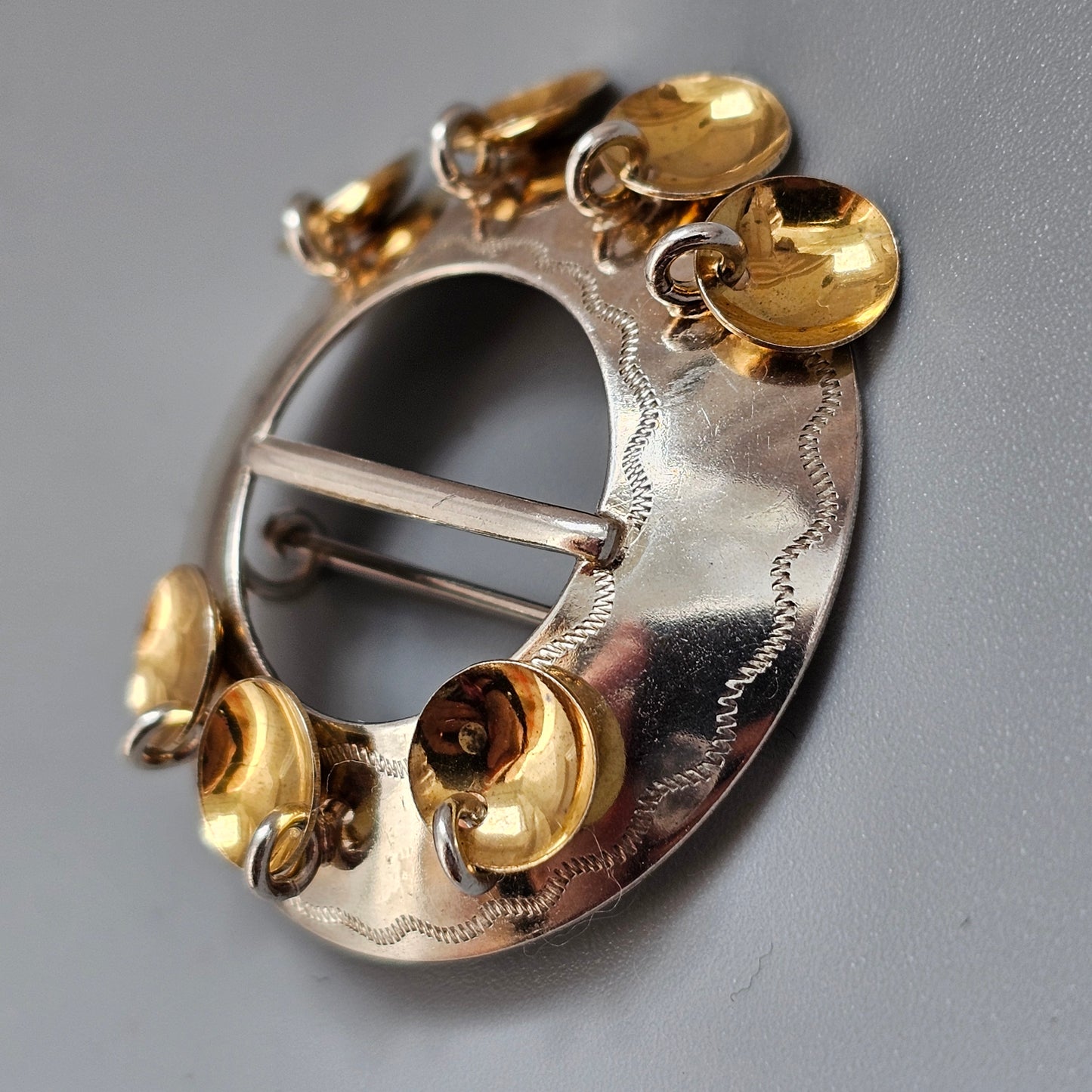 Vintage 1960s Silver Finnish Solju Risku Brooch by Auran Kultaseppa 1968