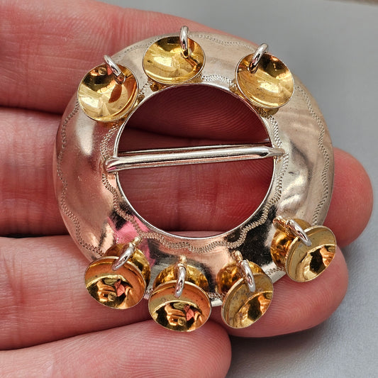 Vintage 1960s Silver Finnish Solju Risku Brooch by Auran Kultaseppa 1968