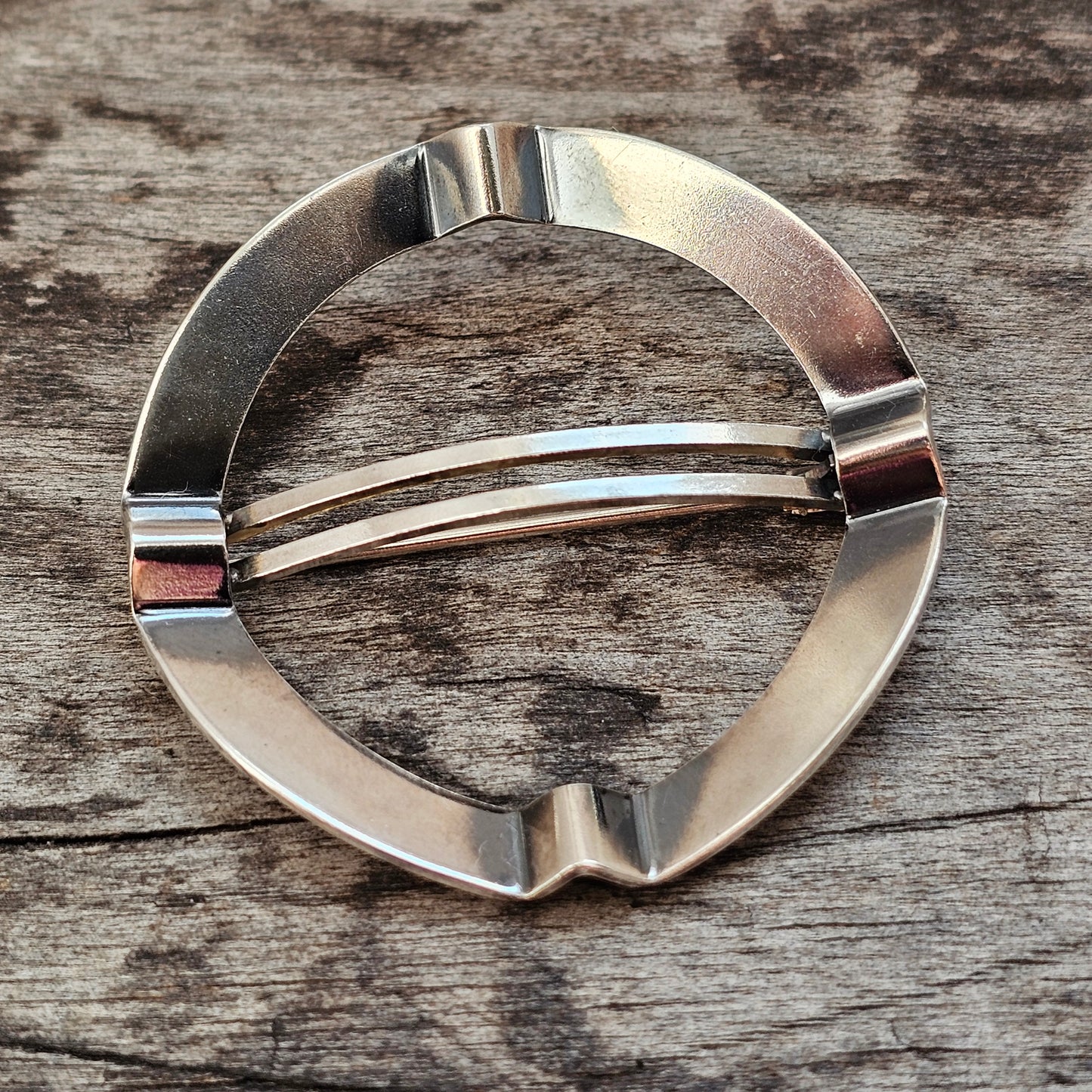 Vintage 1960s Finnish Modernist Silver Brooch by Elis Kauppi Kupittaan Kulta 1966