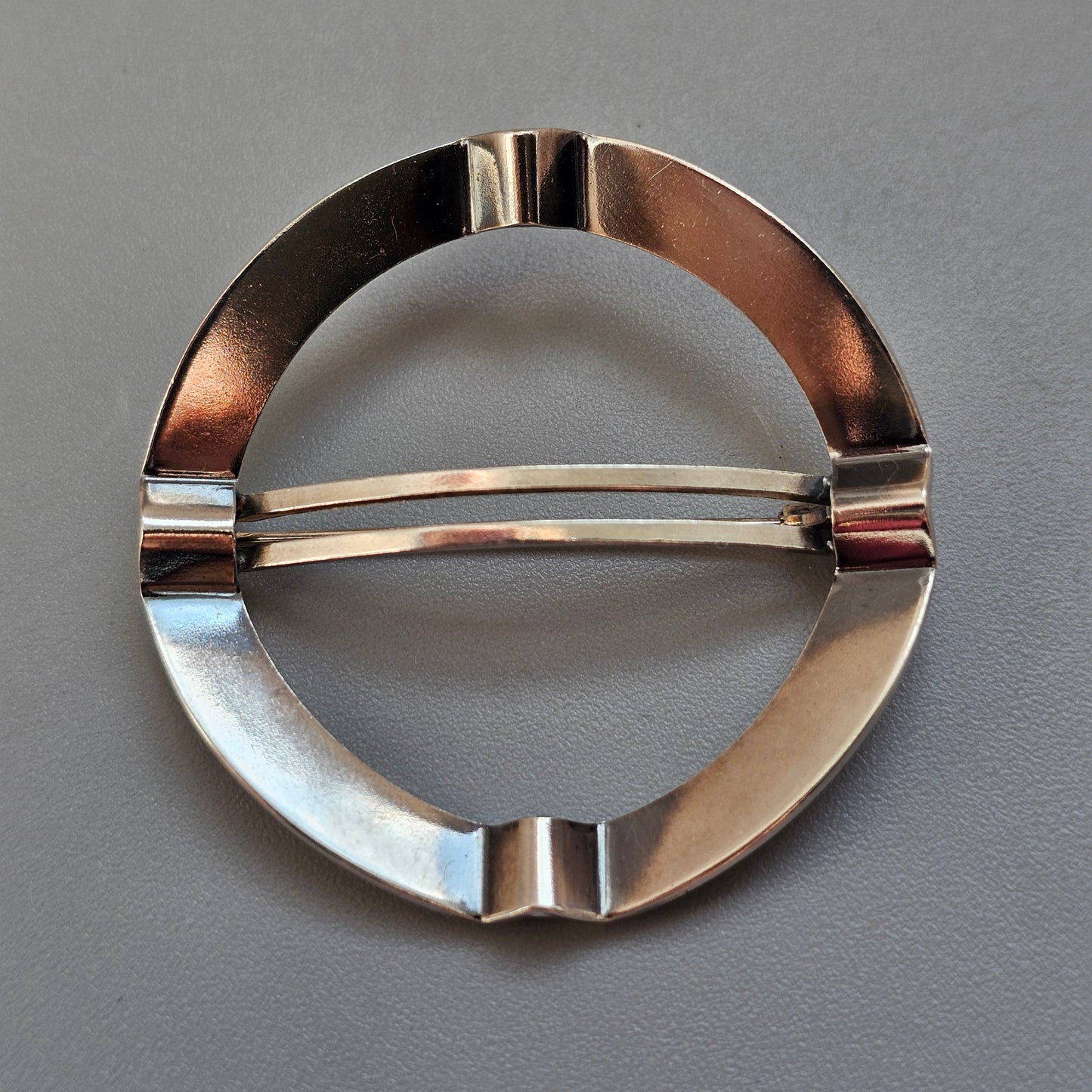 Vintage 1960s Finnish Modernist Silver Brooch by Elis Kauppi Kupittaan Kulta 1966