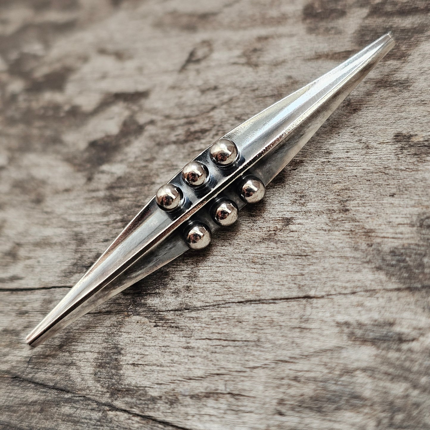 Finnish 1960s Modernist Silver Vintage Brooch by Kalevala Koru 1963