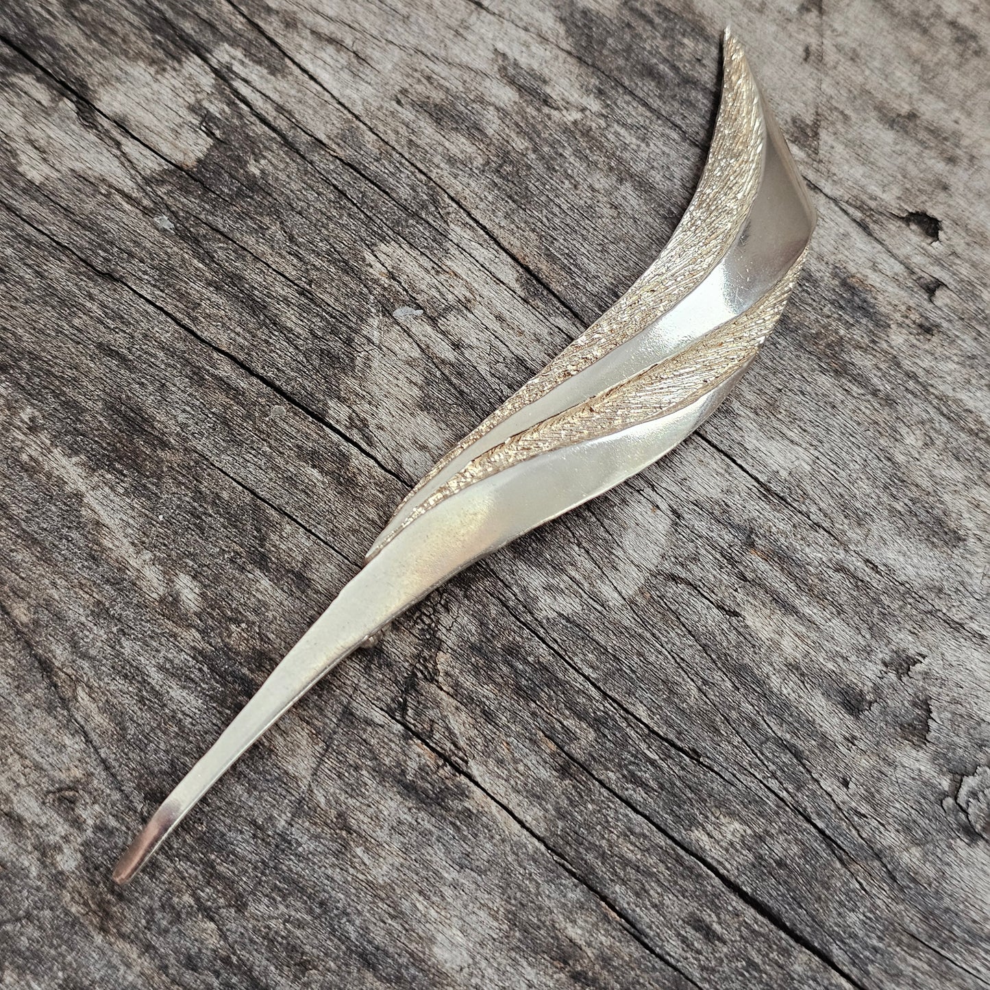 Vintage Finnish Tammen Koru Sterling Silver Modernist Brooch