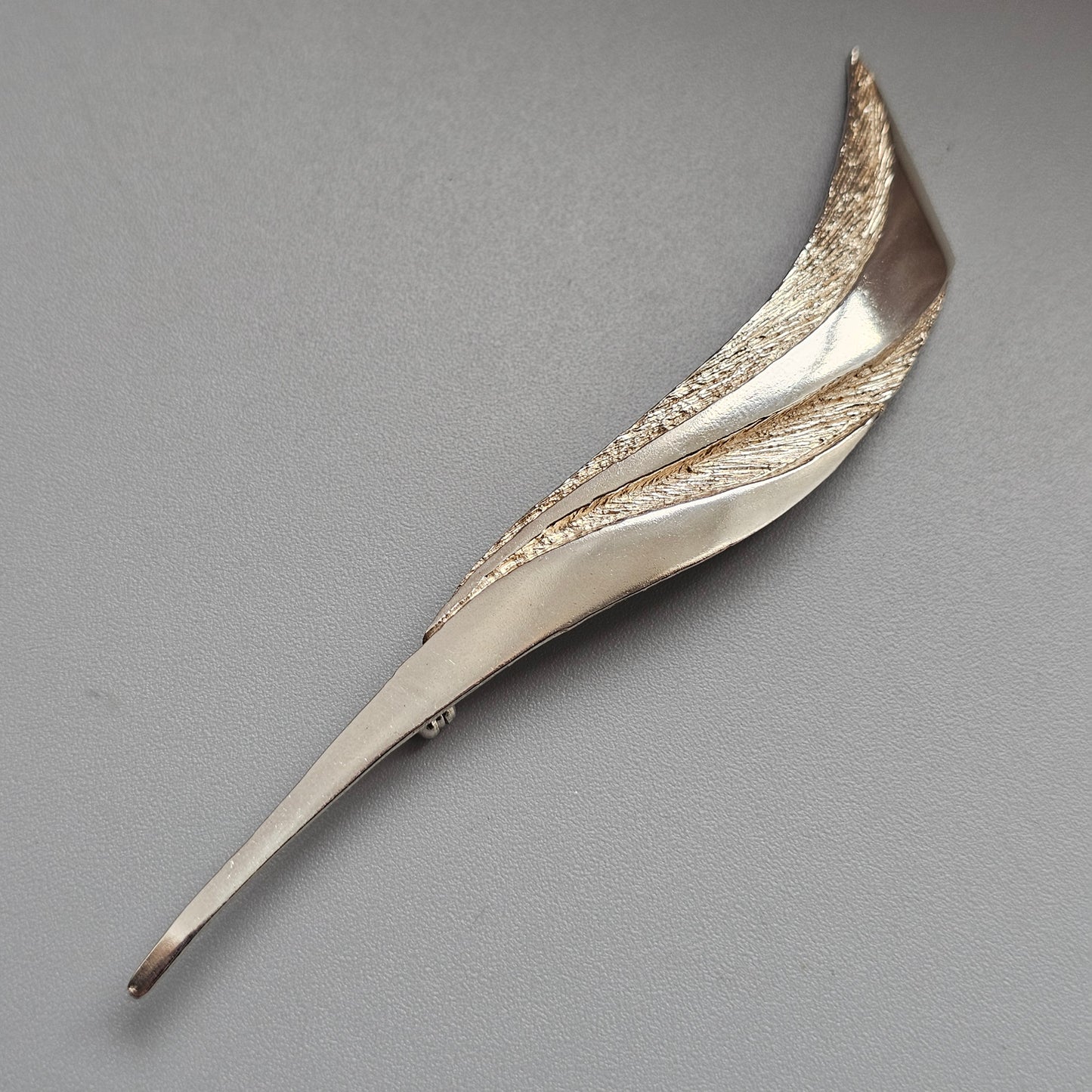 Vintage Finnish Tammen Koru Sterling Silver Modernist Brooch