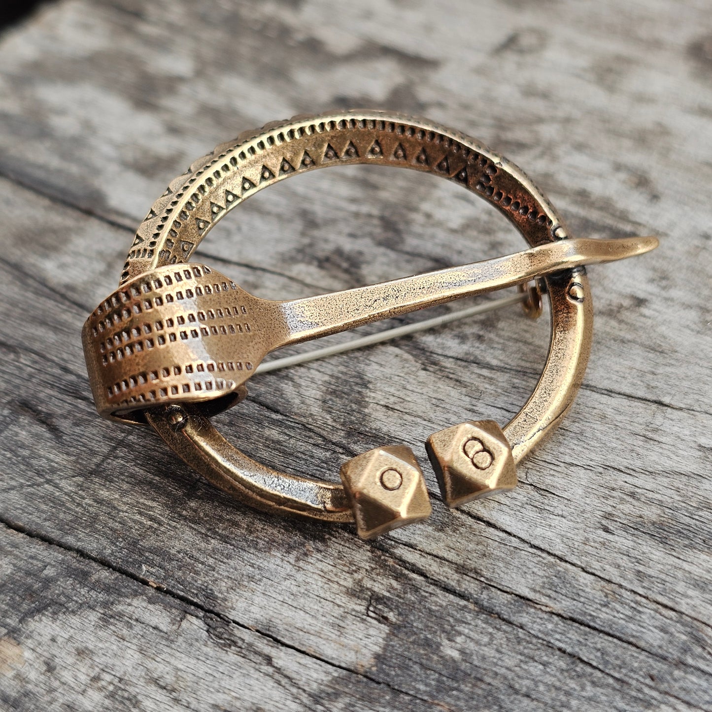 Vintage Kalevala Koru Bronze Penannular Style Brooch Finland