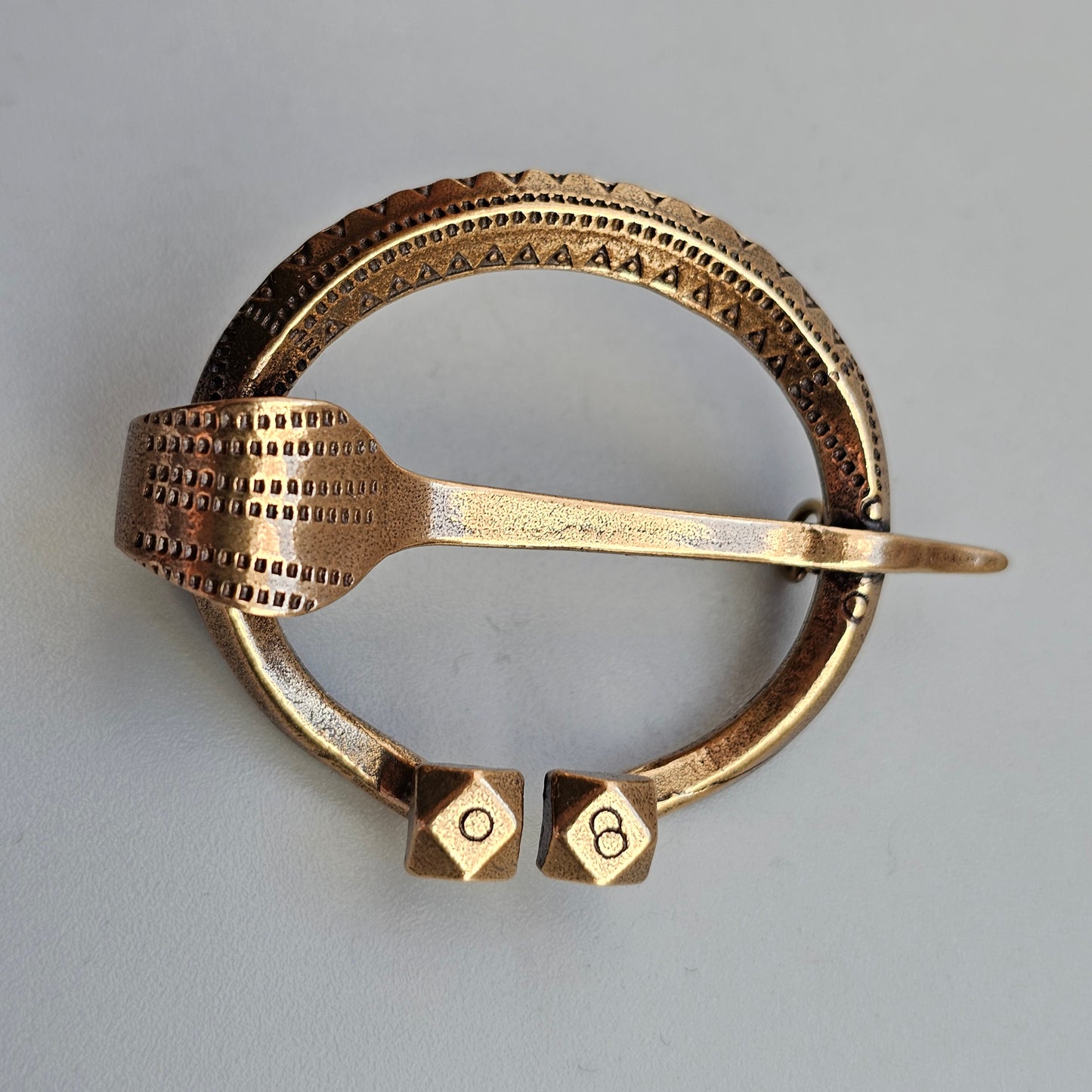 Vintage Kalevala Koru Bronze Penannular Style Brooch Finland