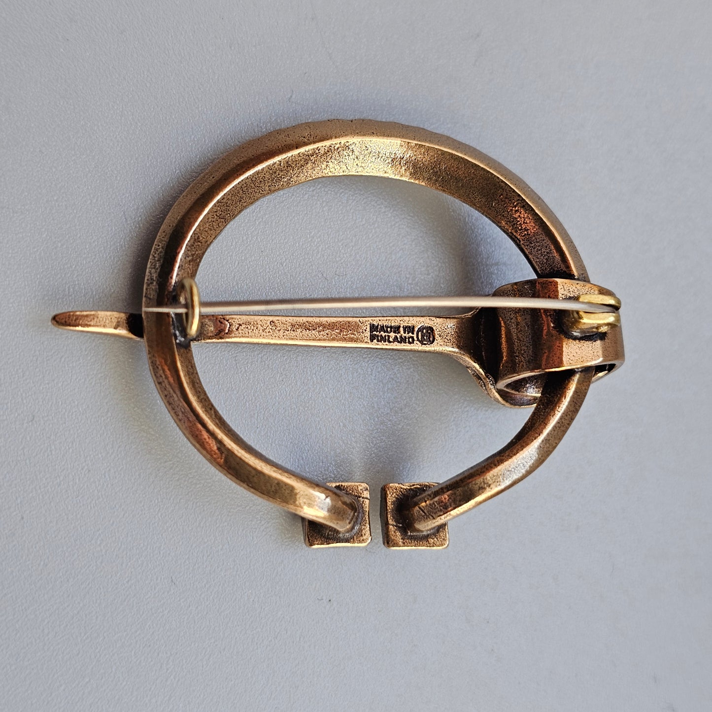Vintage Kalevala Koru Bronze Penannular Style Brooch Finland